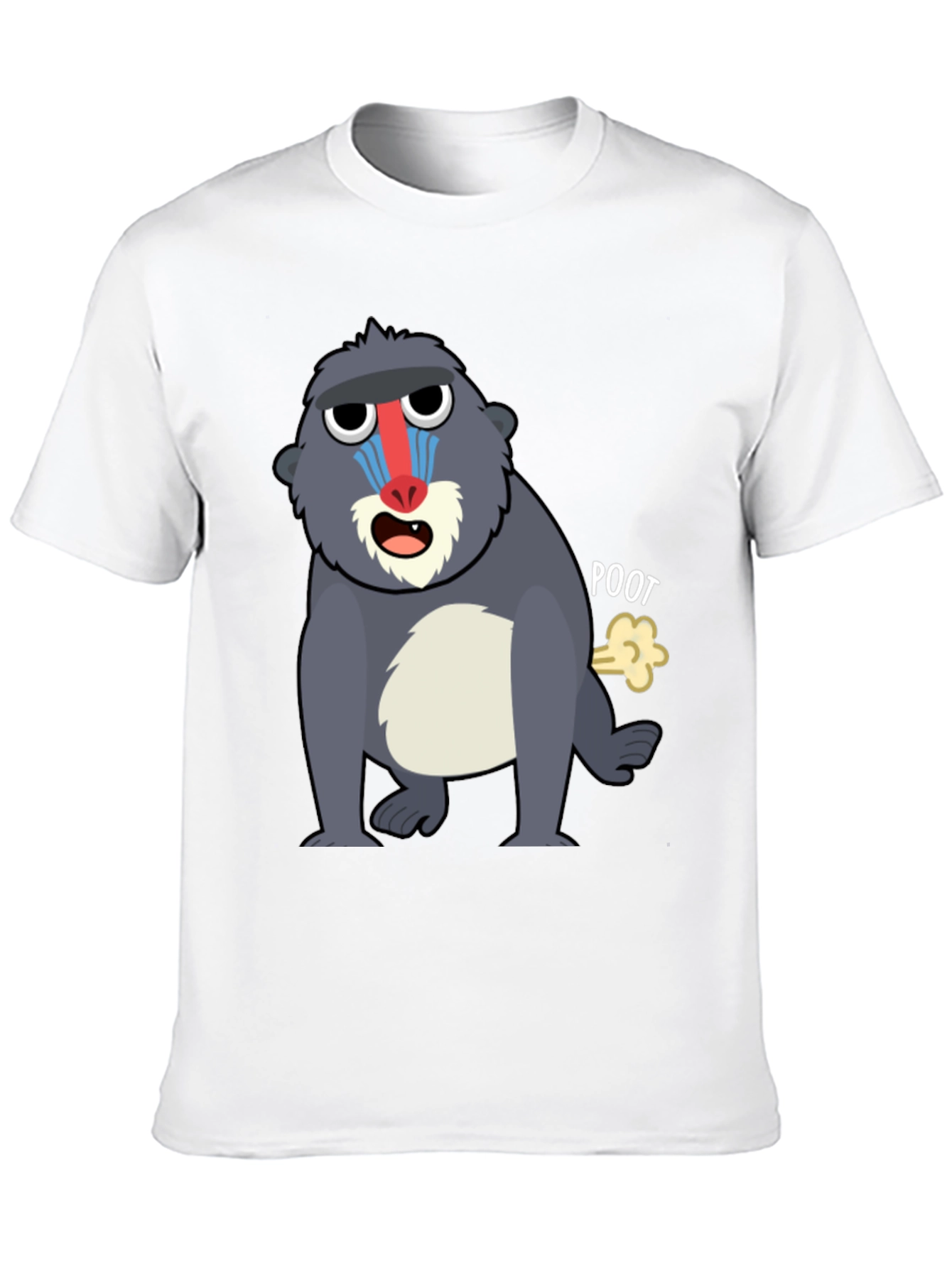 Funny Mandrill Monkey Poot T-Shirt