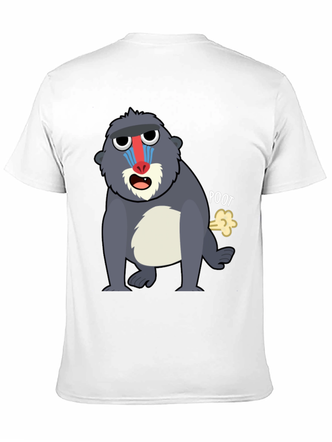 Funny Mandrill Monkey Poot T-Shirt