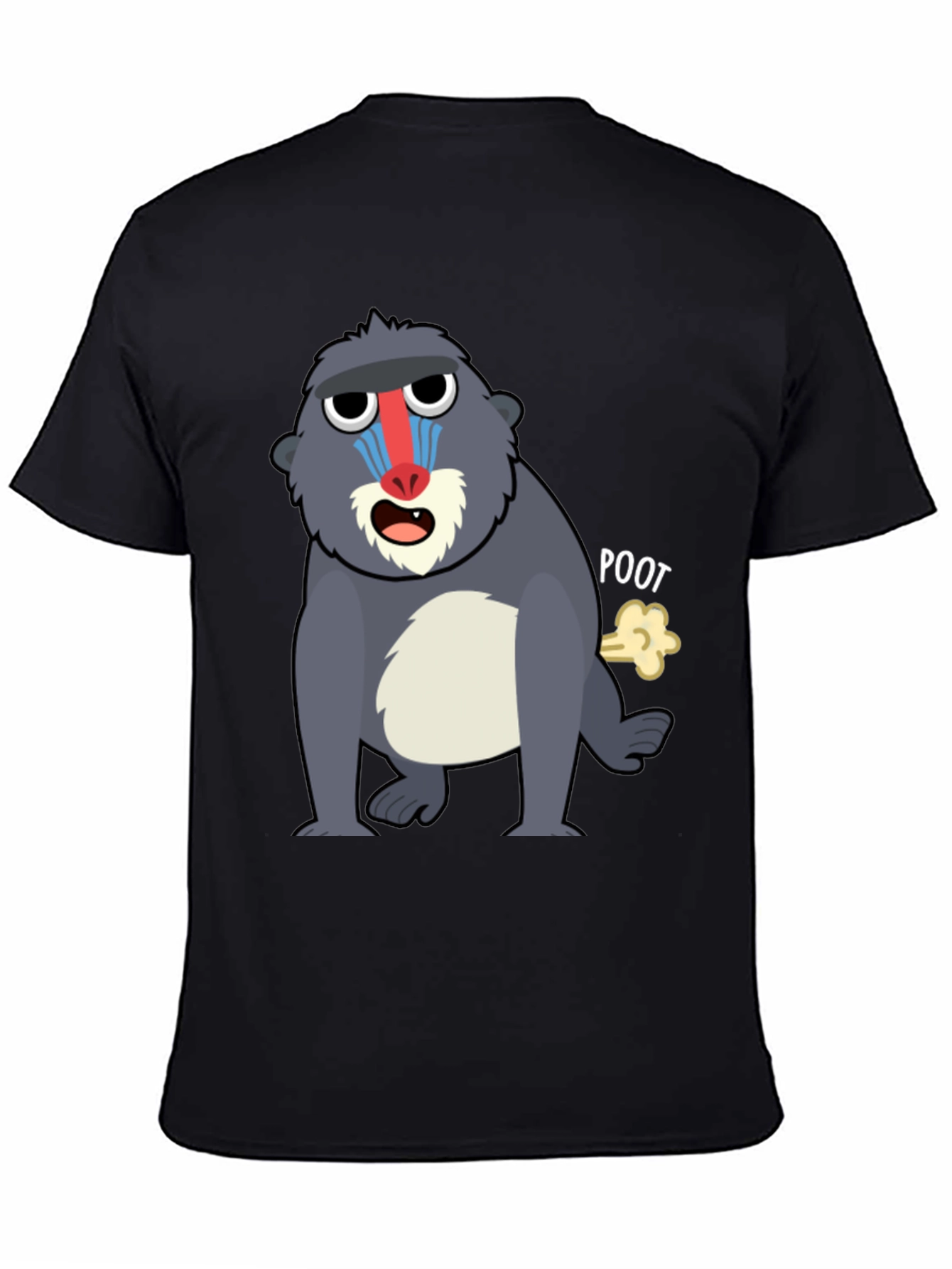 Funny Mandrill Monkey Poot T-Shirt