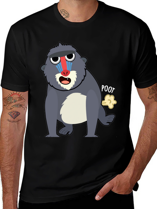 Funny Mandrill Monkey Poot T-Shirt