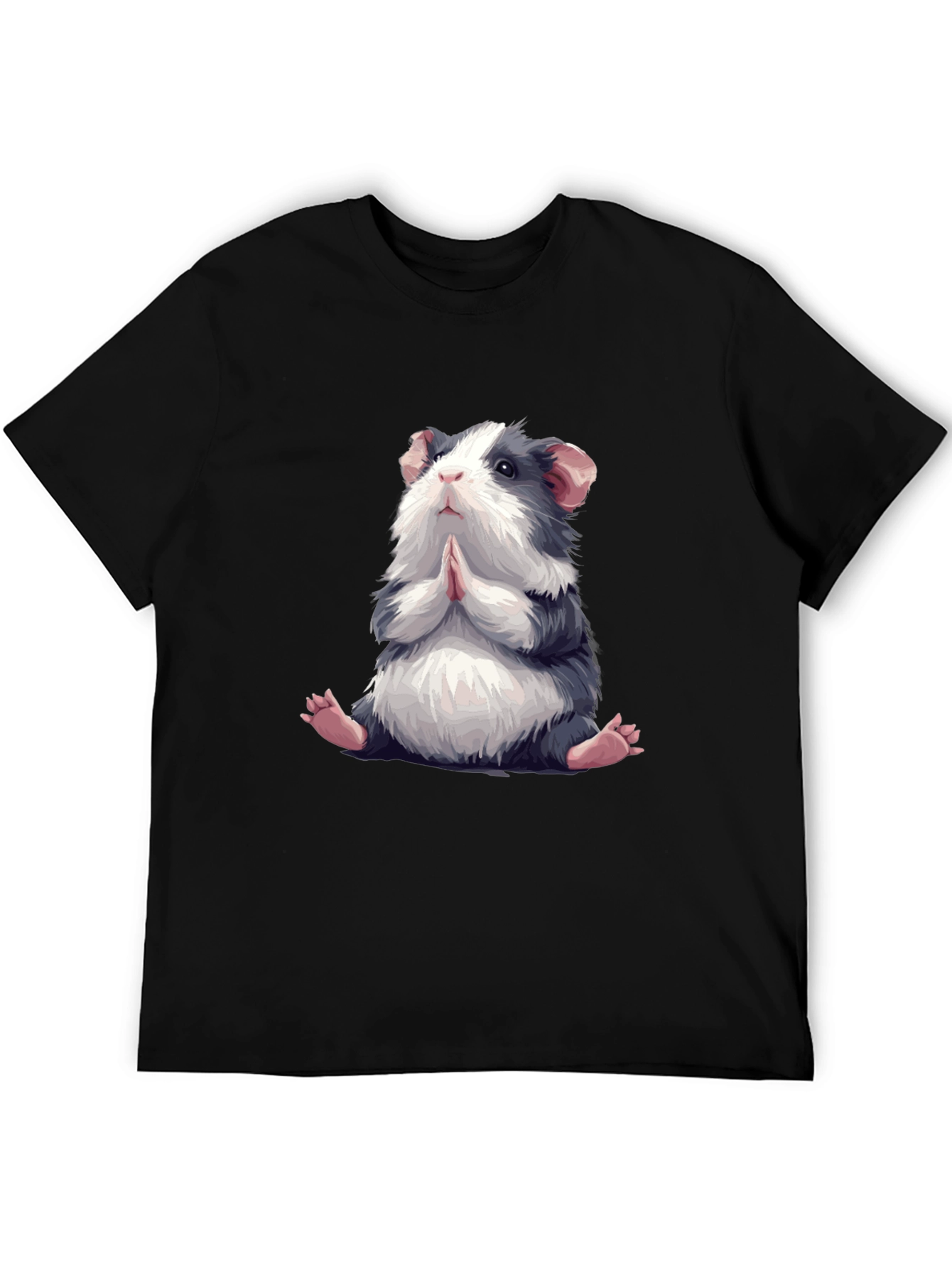 Praying Guinea Pig Graphic Tee - Cute Animal T-Shirt