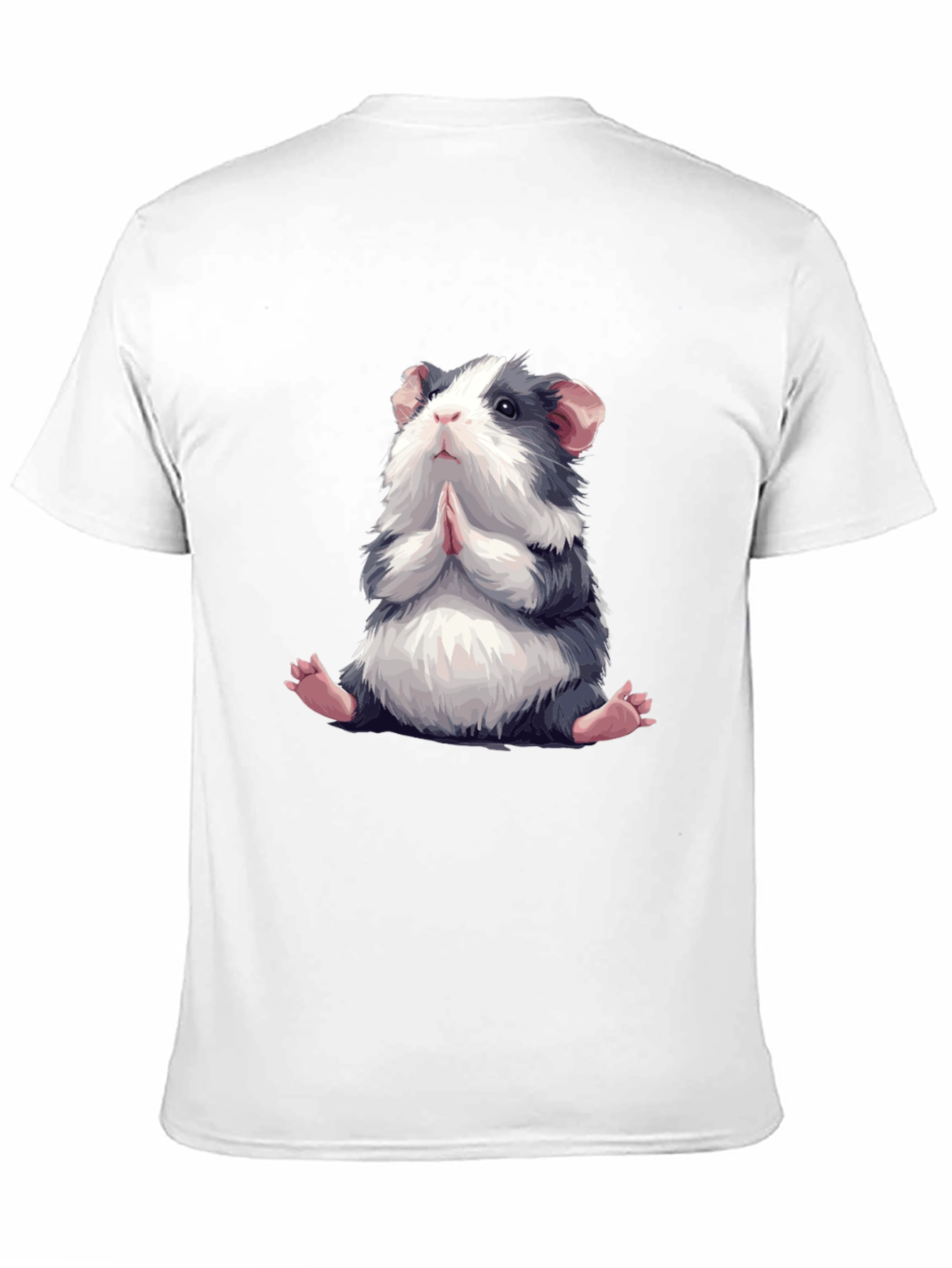 Praying Guinea Pig Graphic Tee - Cute Animal T-Shirt