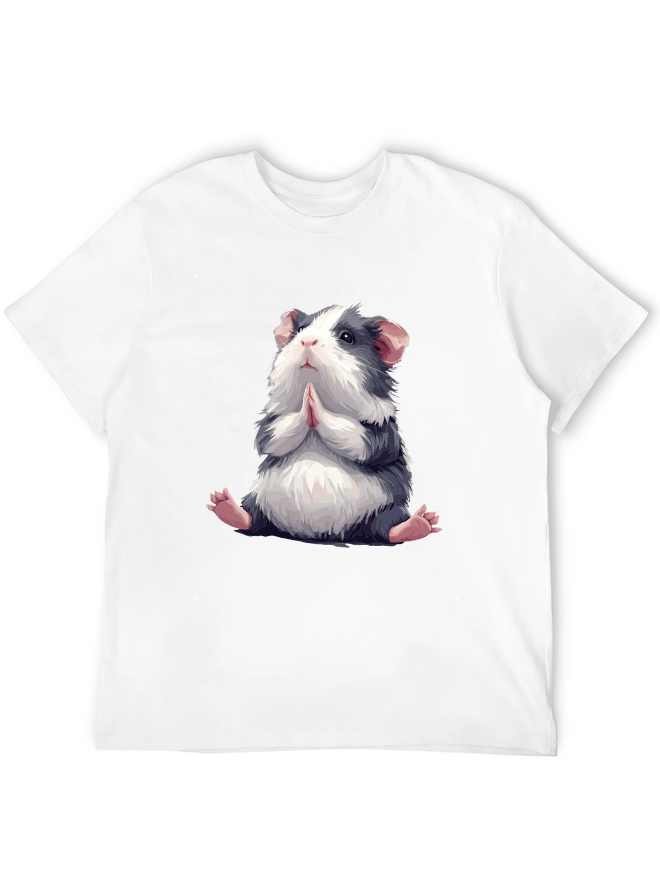 Praying Guinea Pig Graphic Tee - Cute Animal T-Shirt