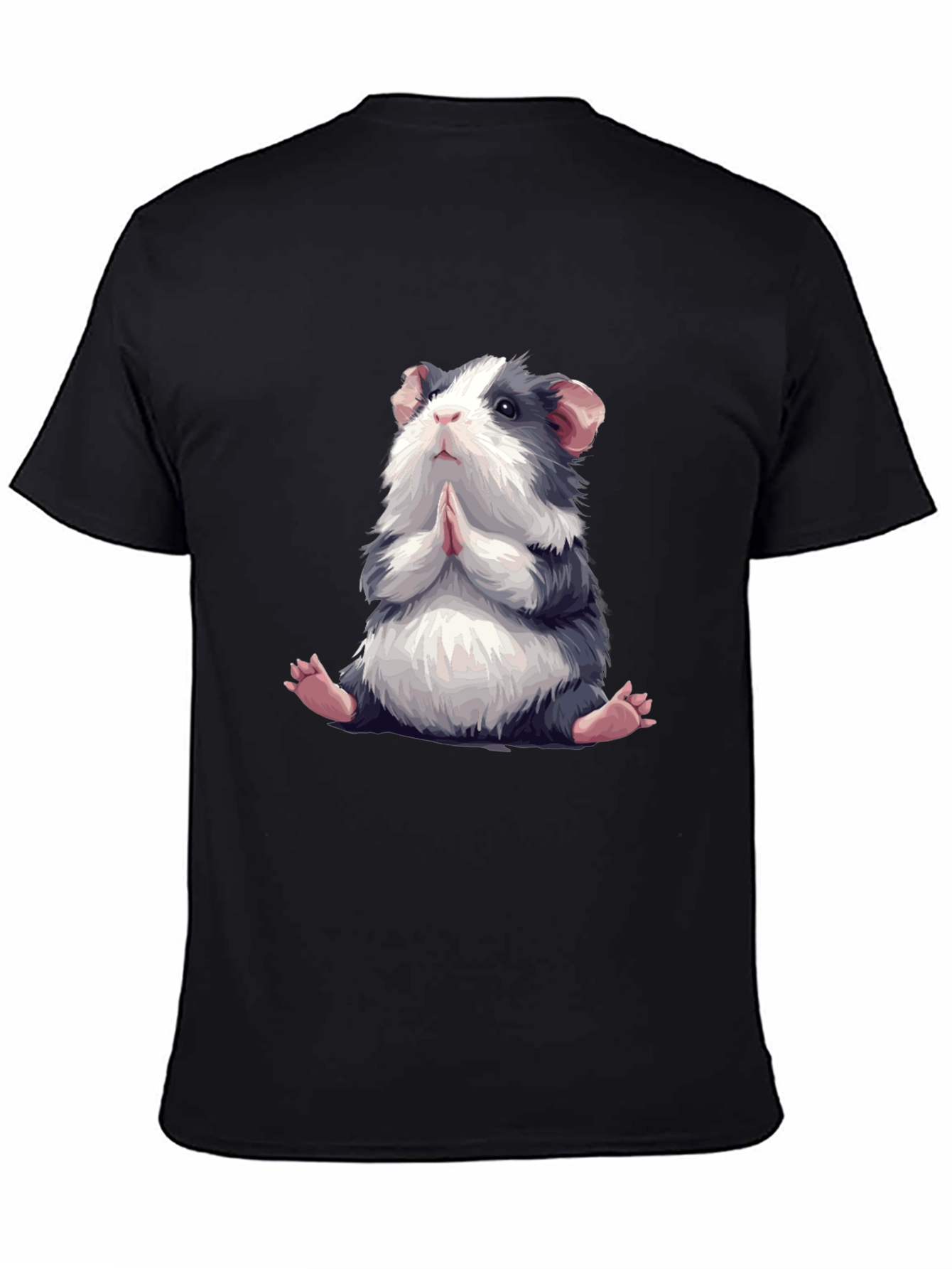 Praying Guinea Pig Graphic Tee - Cute Animal T-Shirt