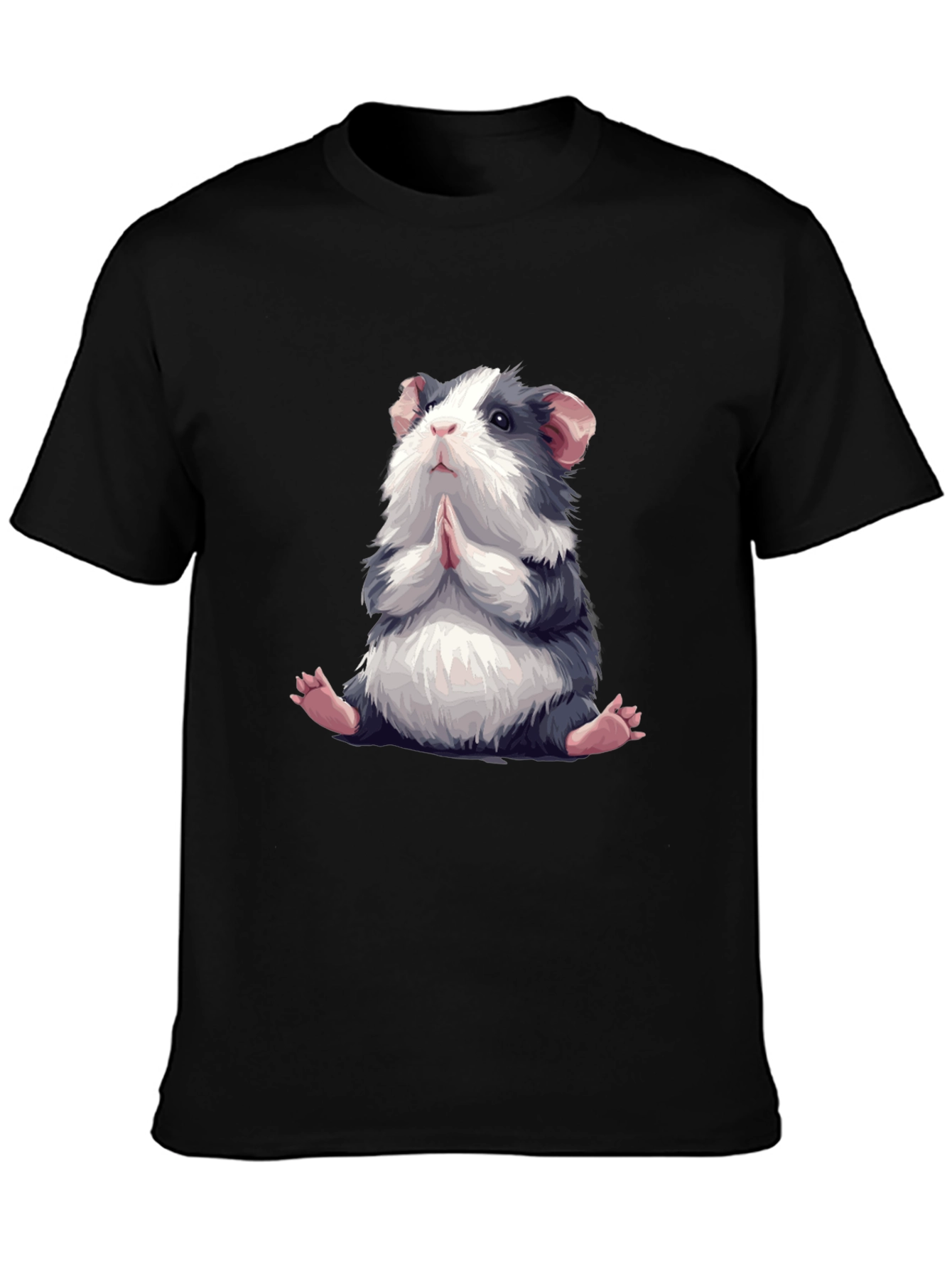 Praying Guinea Pig Graphic Tee - Cute Animal T-Shirt