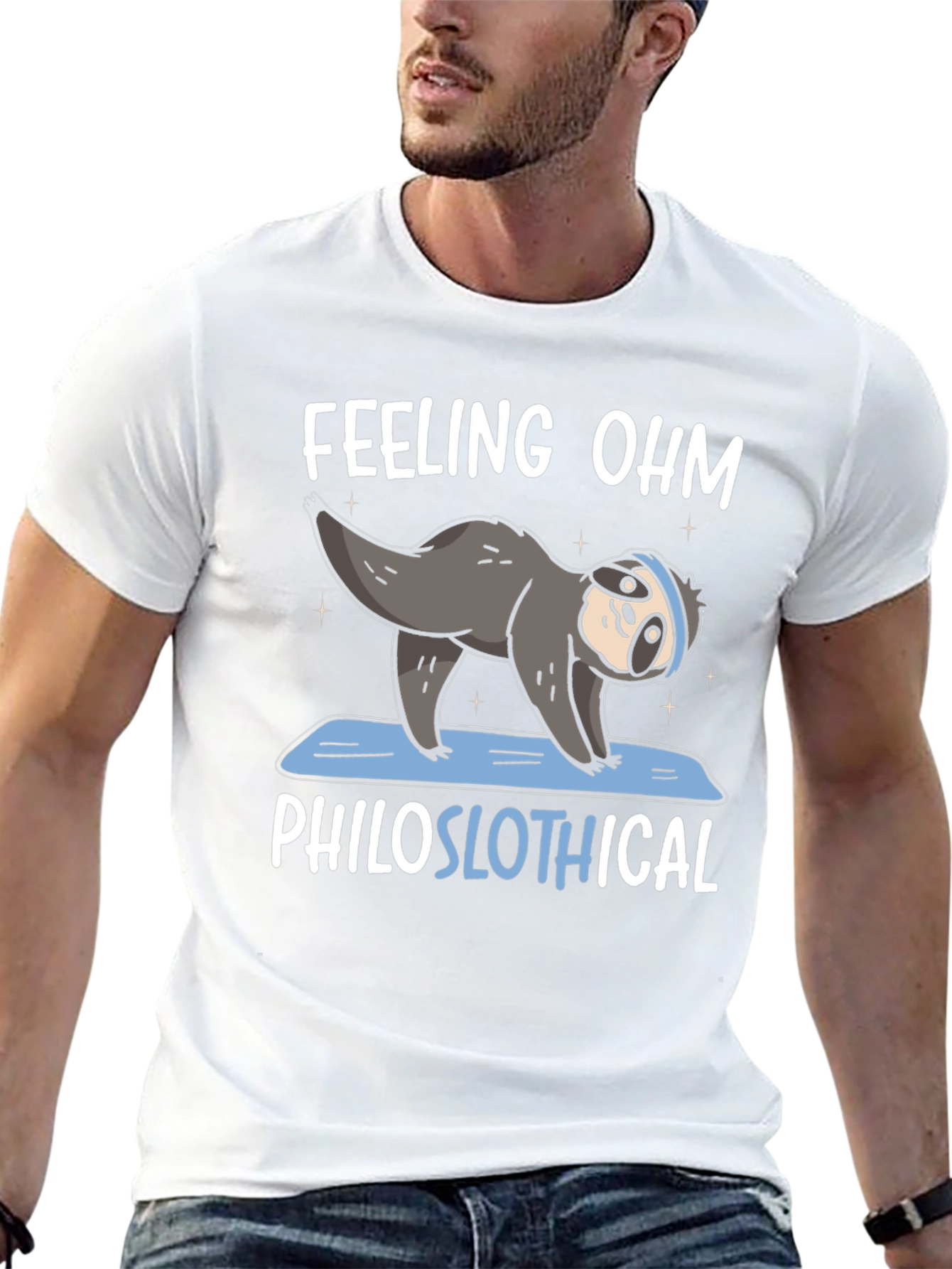 Feeling Ohm Philoslothical Sloth Yoga T-Shirt
