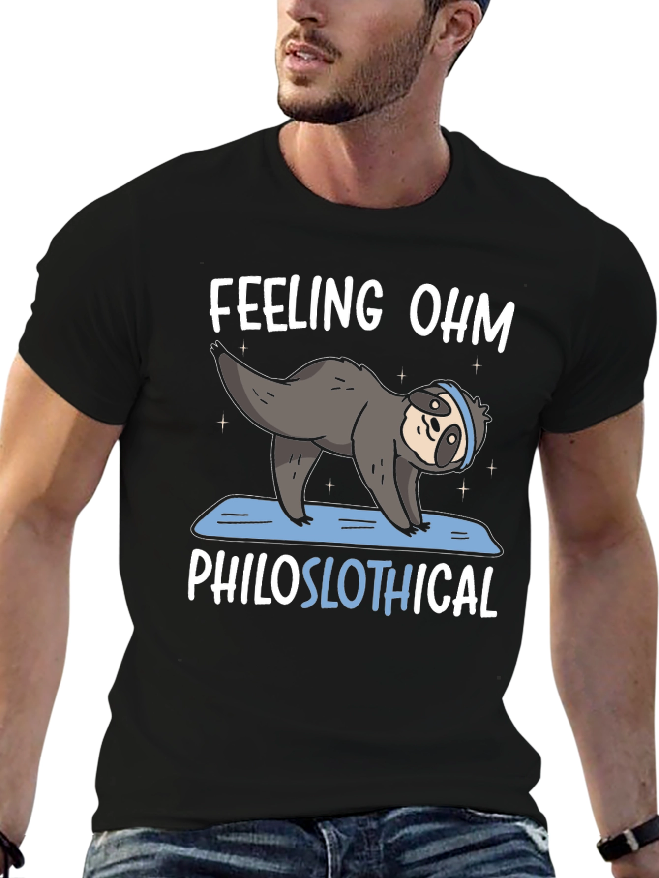 Feeling Ohm Philoslothical Sloth Yoga T-Shirt
