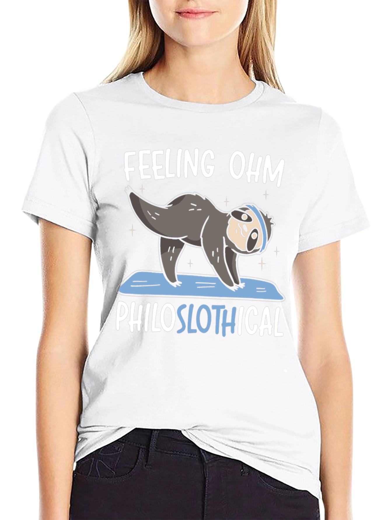 Feeling Ohm Philoslothical Sloth Yoga T-Shirt