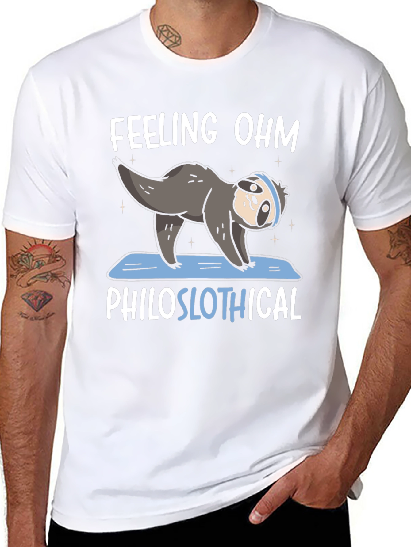 Feeling Ohm Philoslothical Sloth Yoga T-Shirt