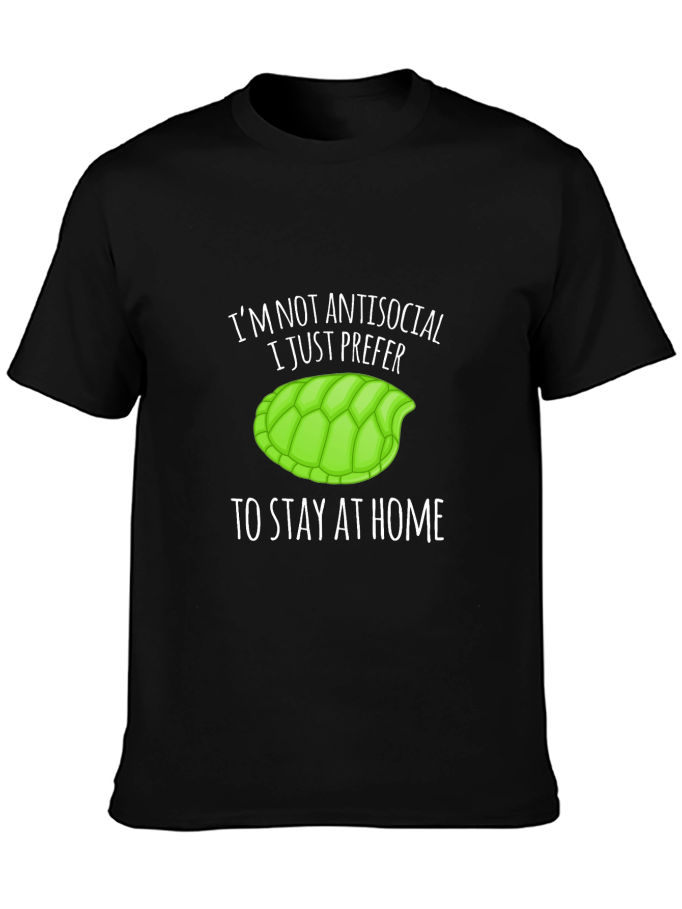 Im Not Antisocial Turtle Graphic T-Shirt