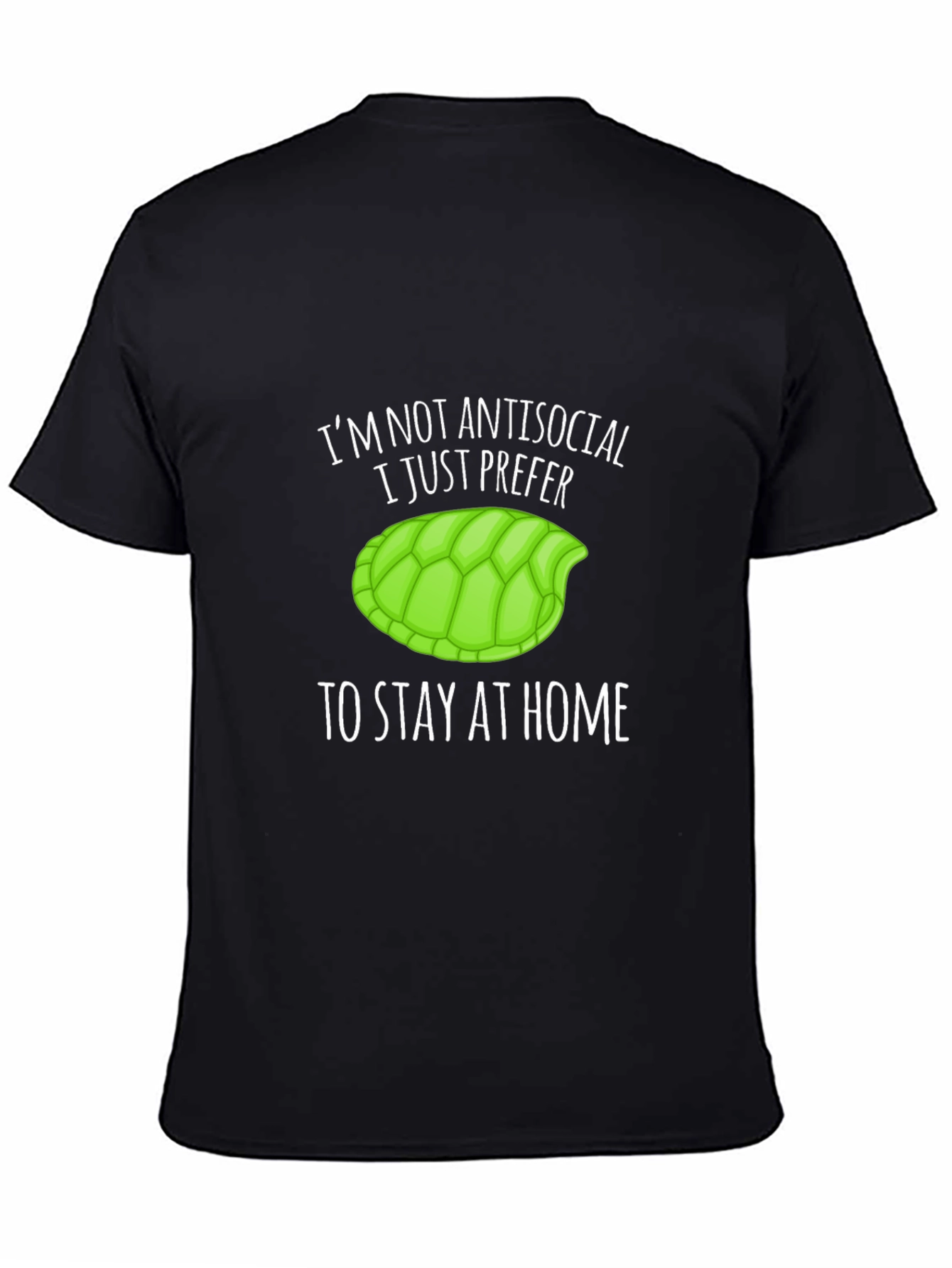 Im Not Antisocial Turtle Graphic T-Shirt