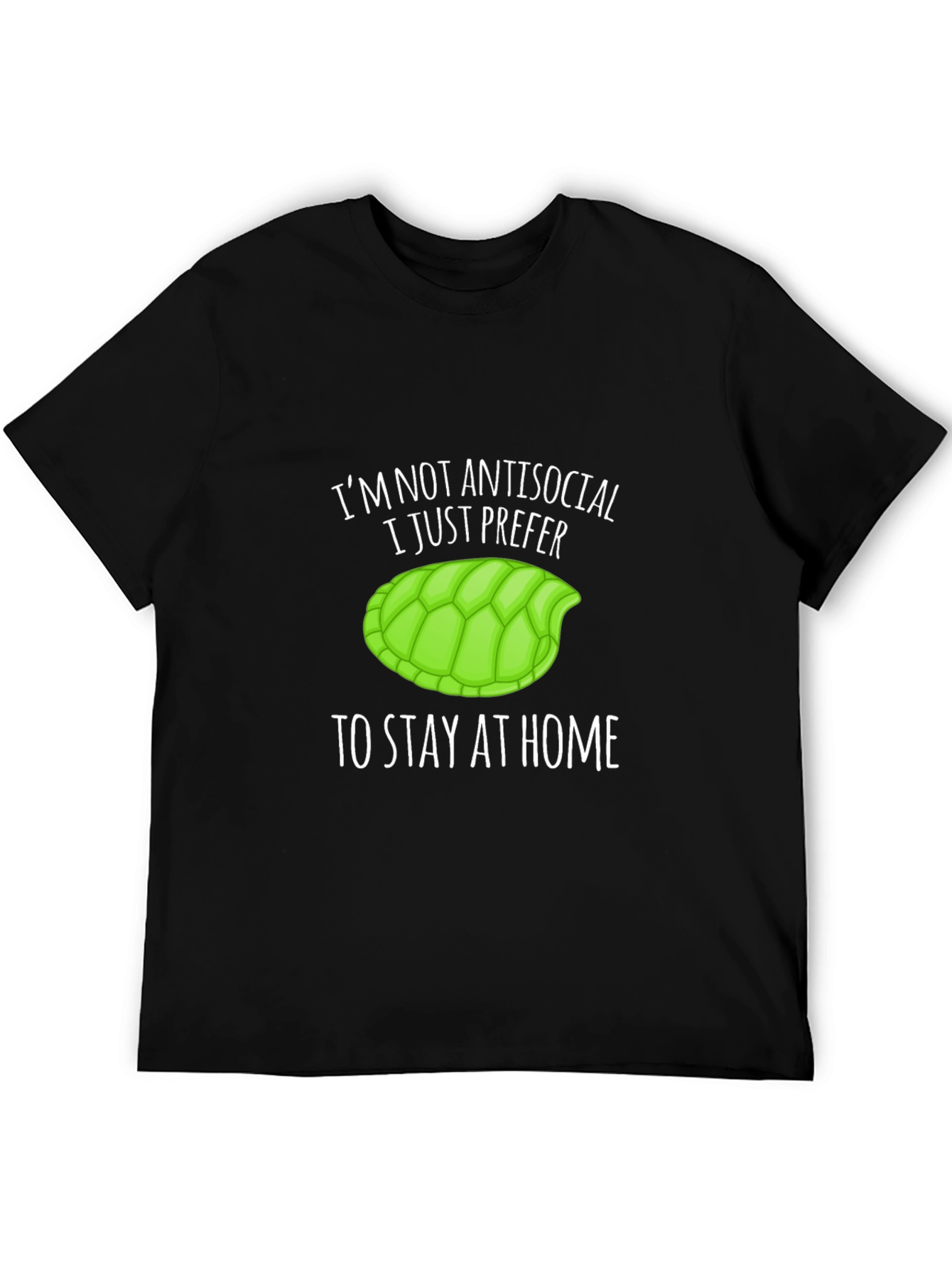 Im Not Antisocial Turtle Graphic T-Shirt