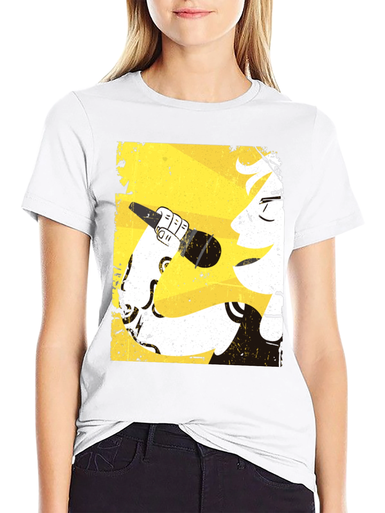 Retro Singer Graphic Tee - Cool Musician Shirt