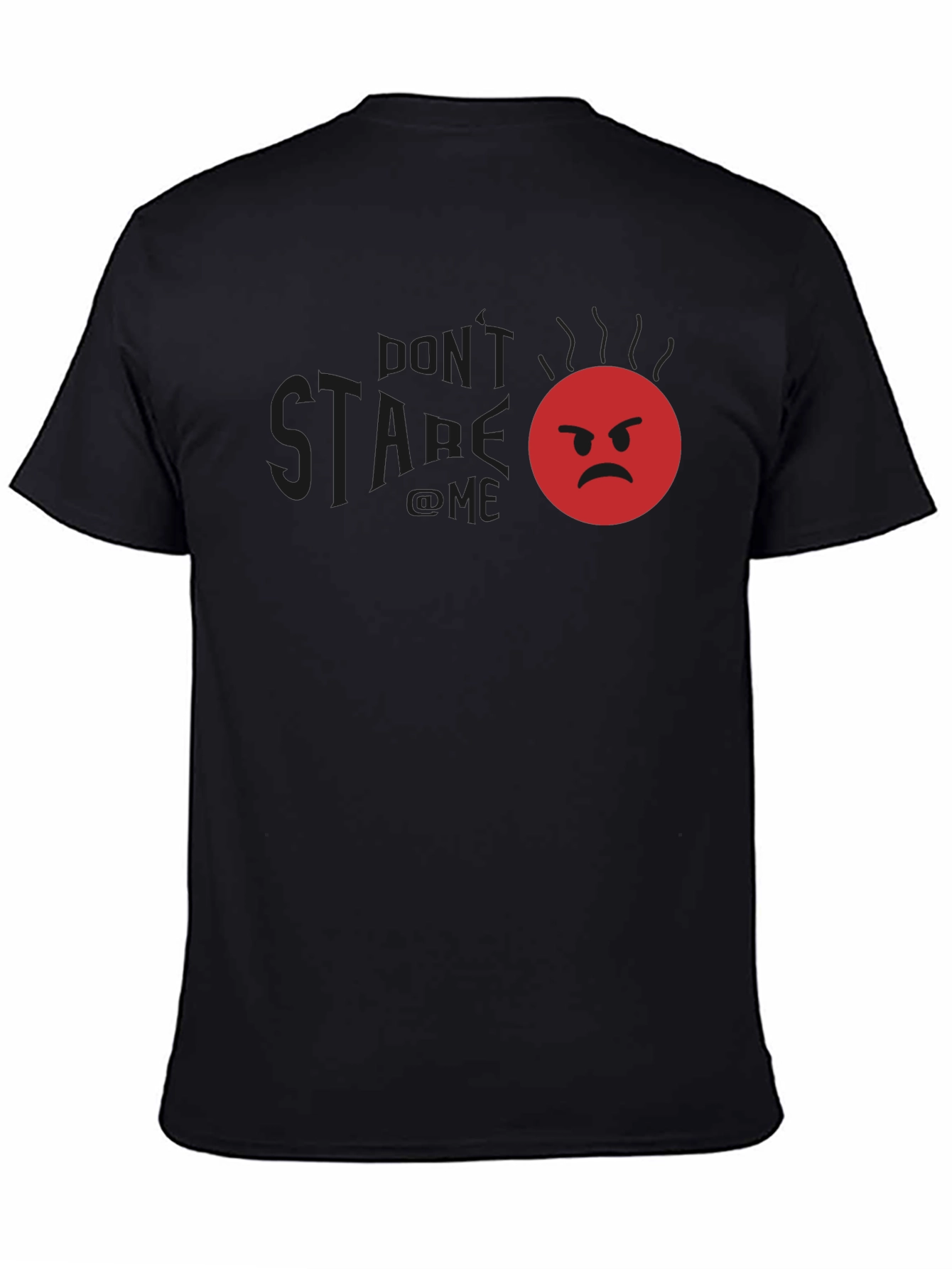 Funny Angry Emoji Graphic T-Shirt - Dont Stare