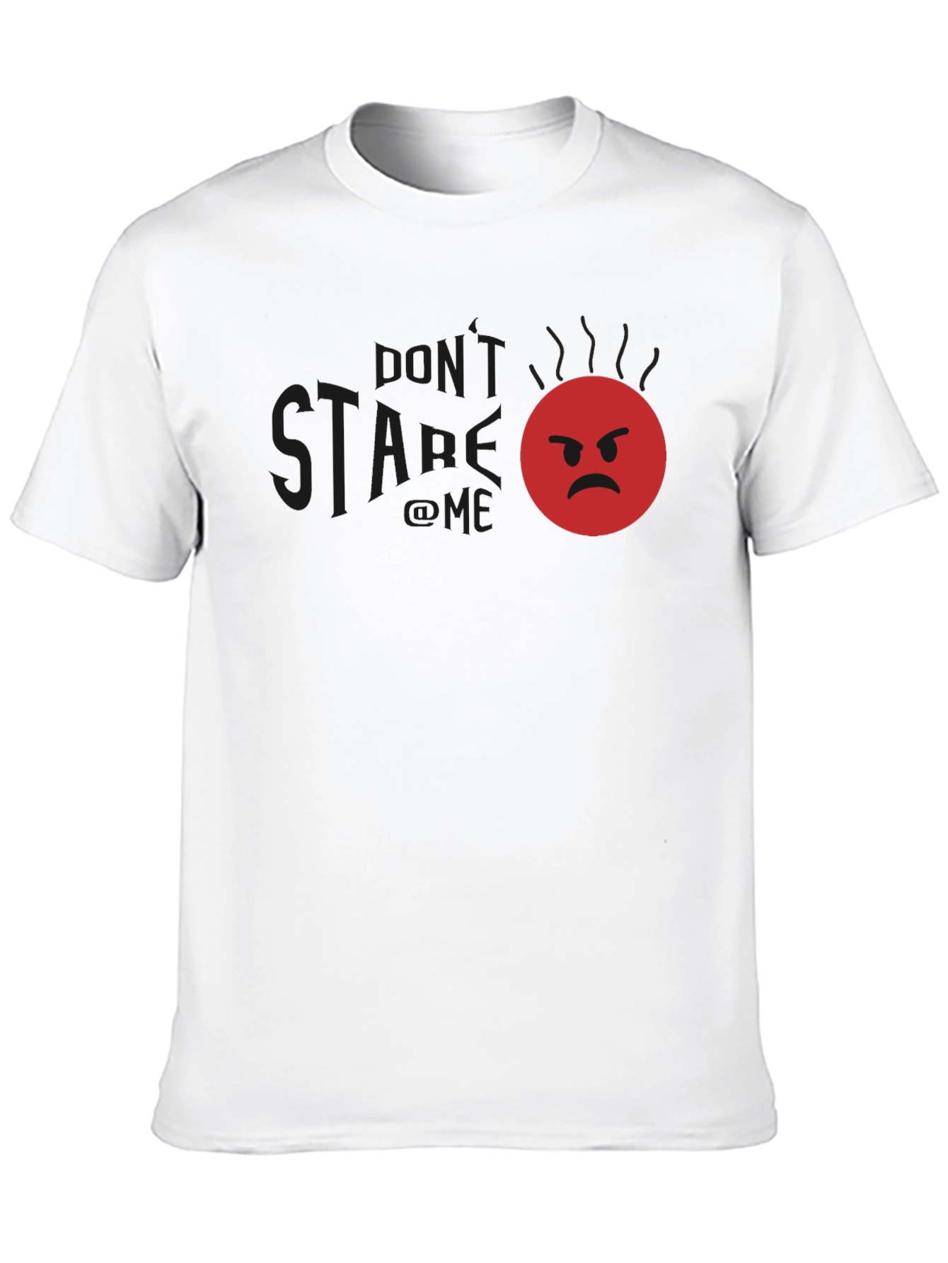 Funny Angry Emoji Graphic T-Shirt - Dont Stare