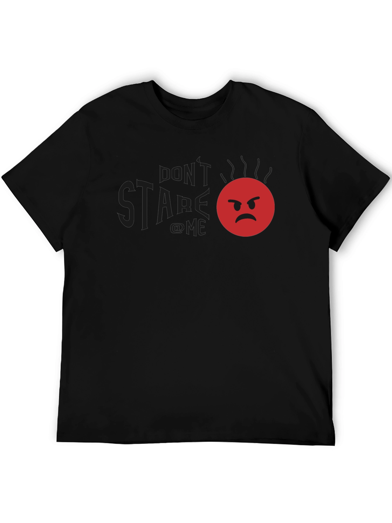 Funny Angry Emoji Graphic T-Shirt - Dont Stare