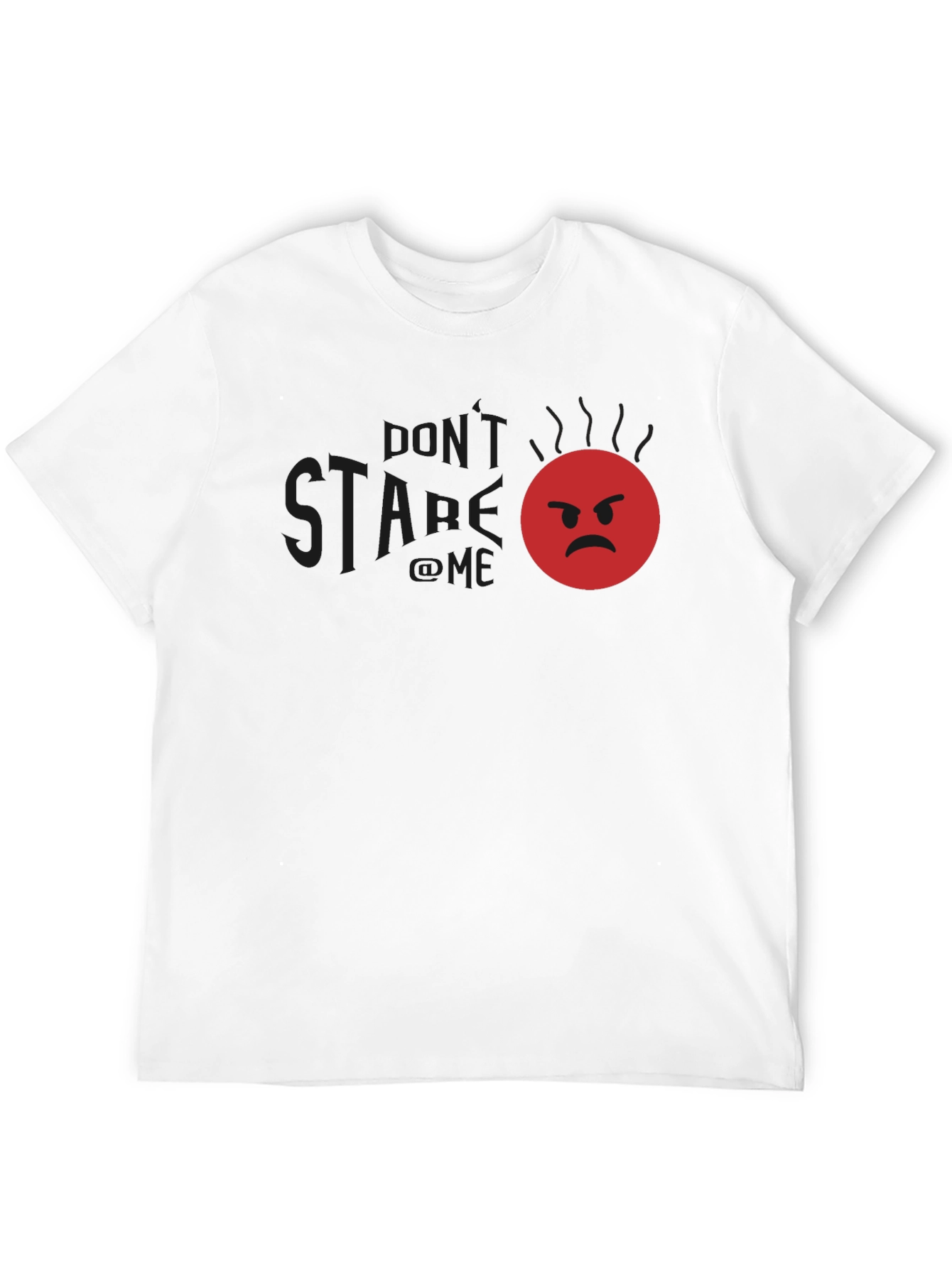 Funny Angry Emoji Graphic T-Shirt - Dont Stare