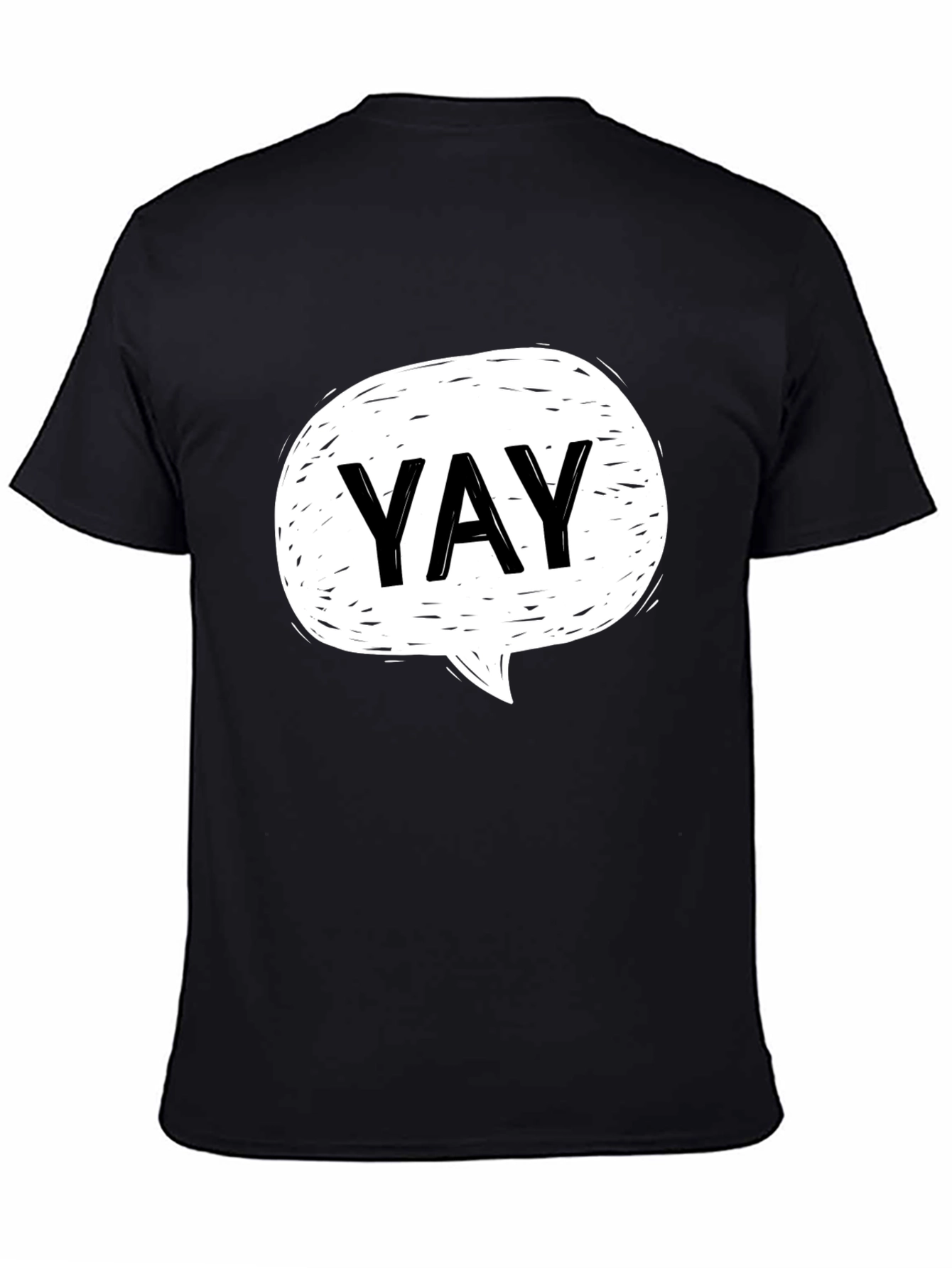 YAY Speech Bubble Graphic T-Shirt - Casual Cool Tee