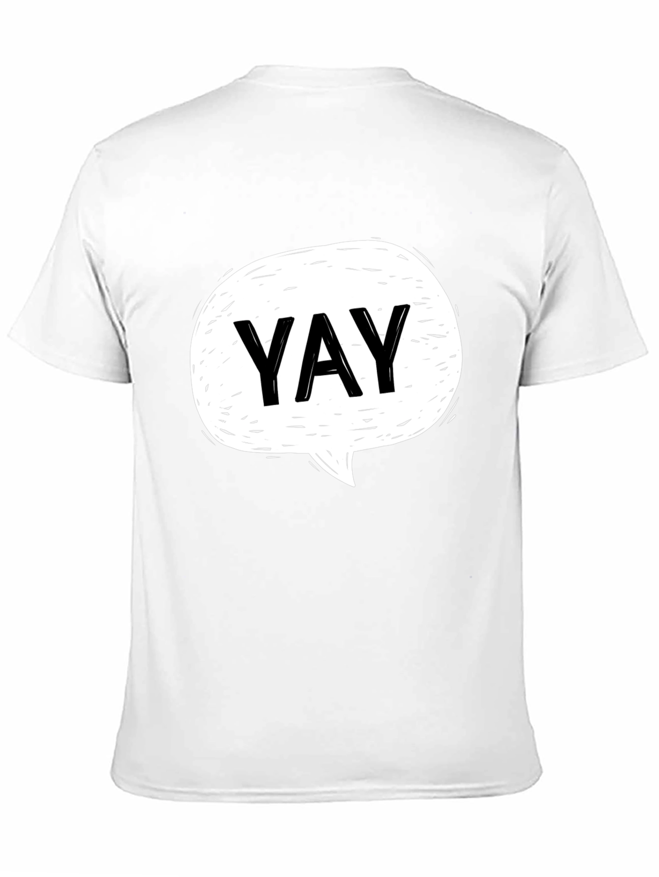 YAY Speech Bubble Graphic T-Shirt - Casual Cool Tee