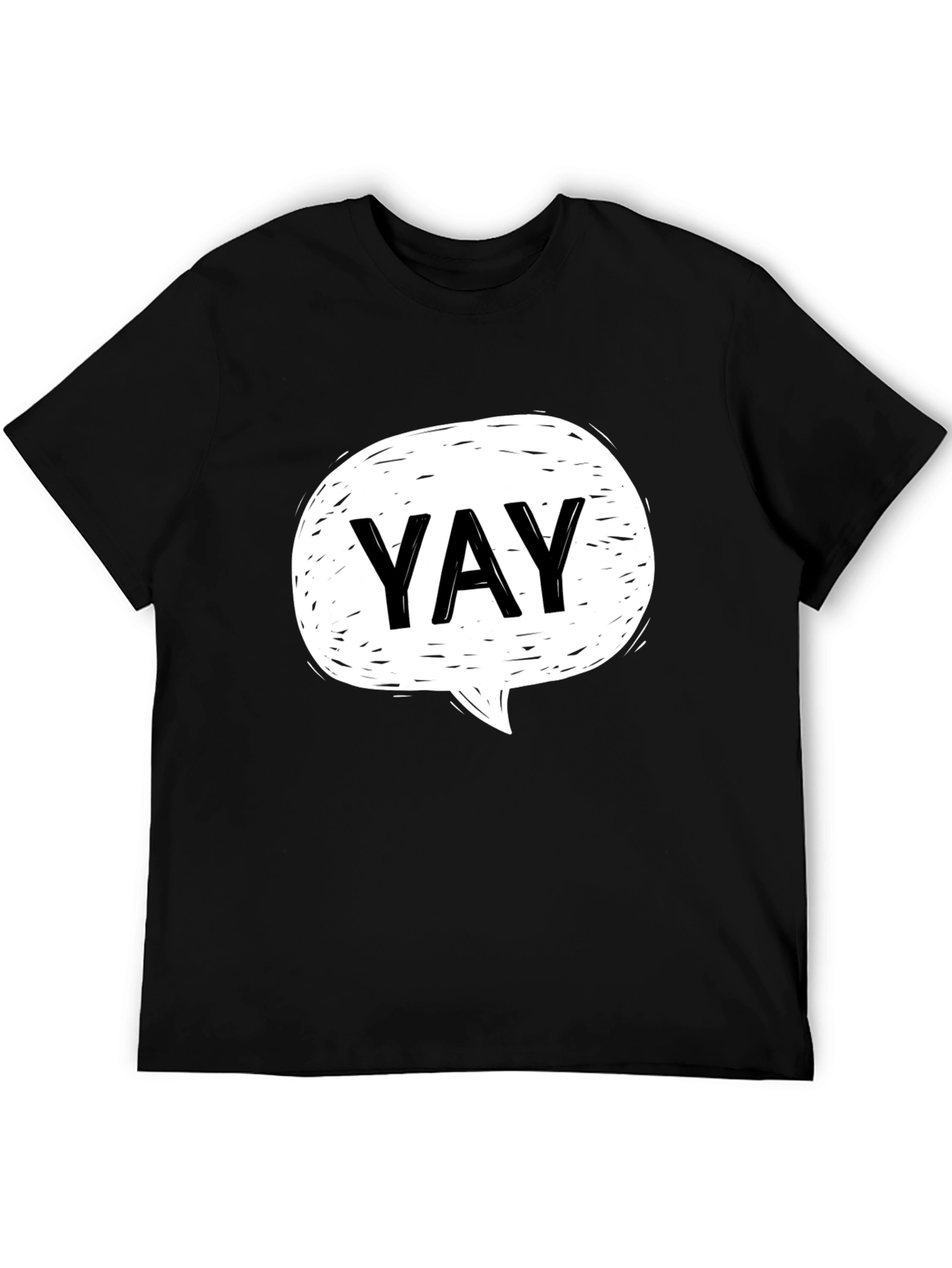 YAY Speech Bubble Graphic T-Shirt - Casual Cool Tee