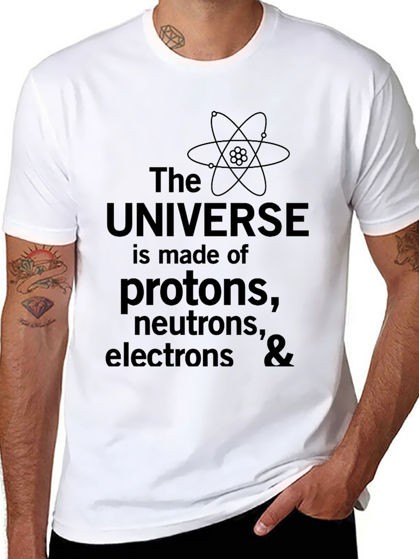 Universe Science T-Shirt - Protons Neutrons Electrons