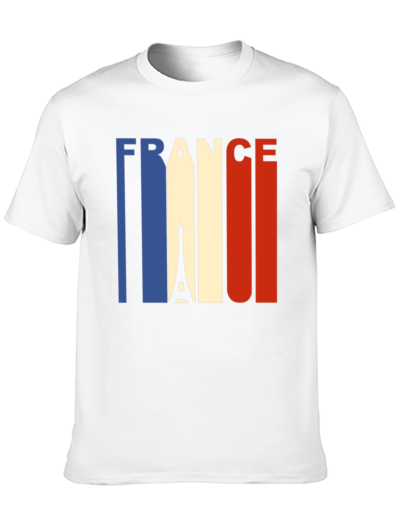 France Eiffel Tower Graphic Tee - Black