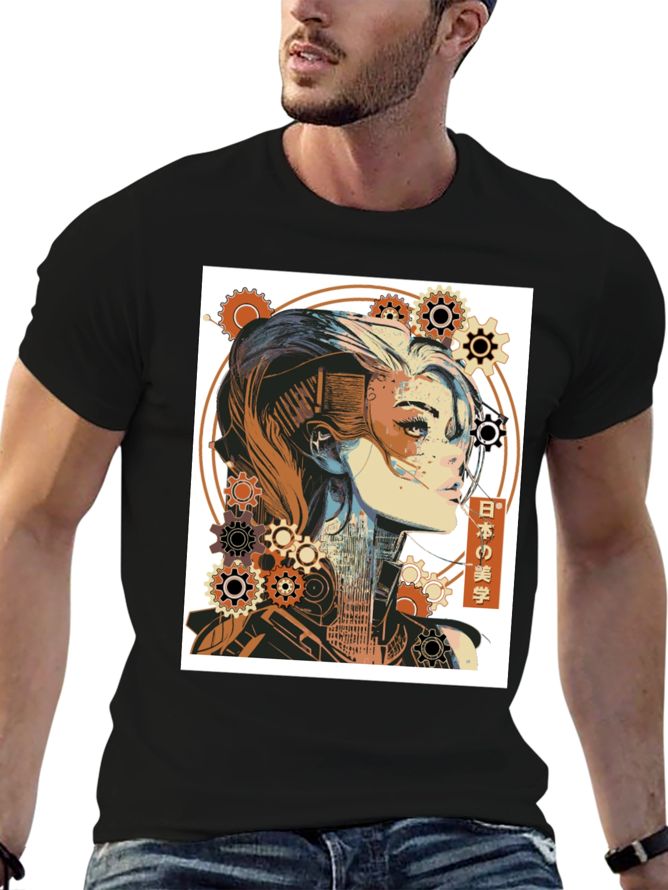 Steampunk Beauty Graphic Tee - Unique Style