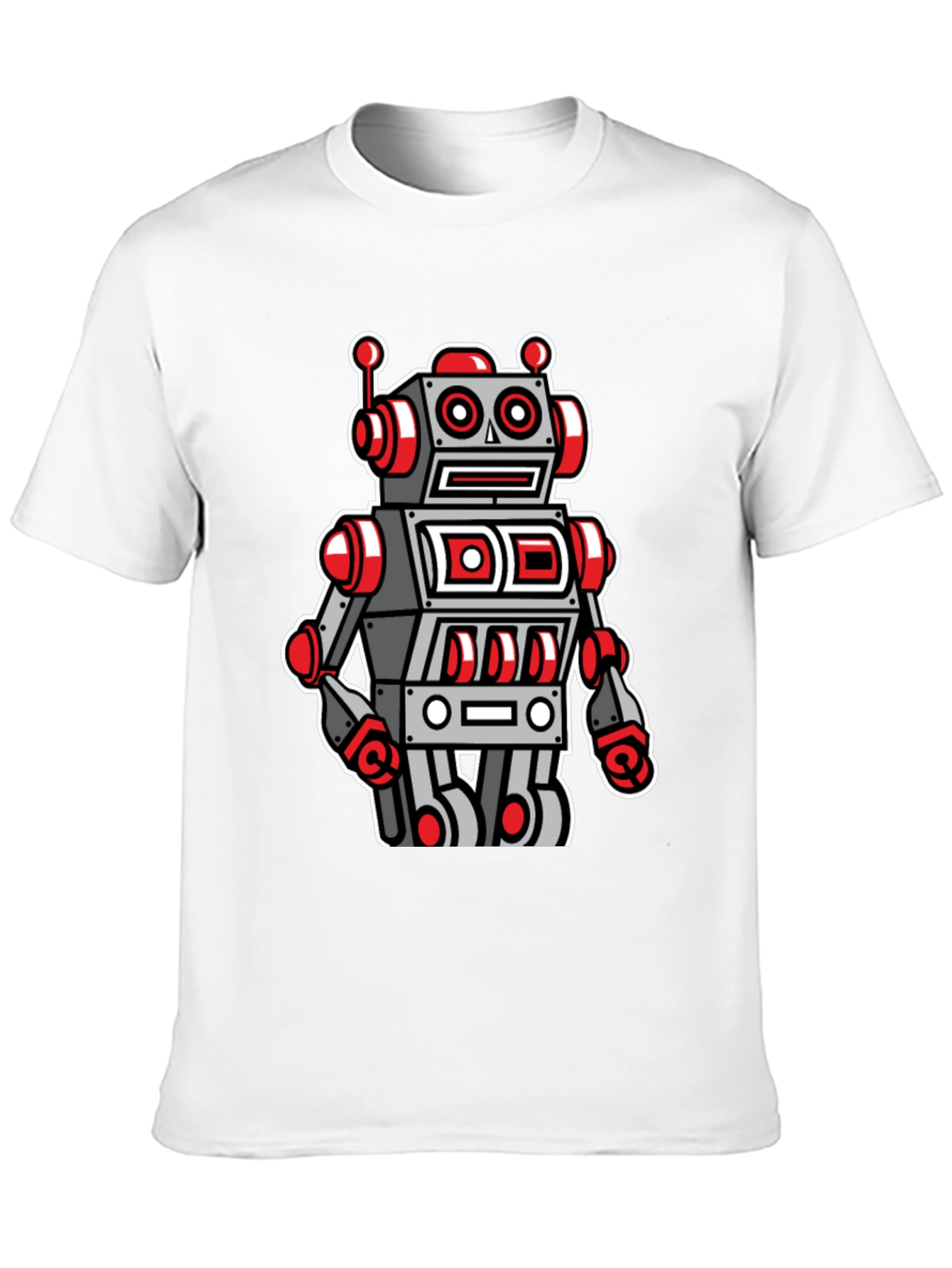 Robot Graphic Tee - Cool Cartoon Style