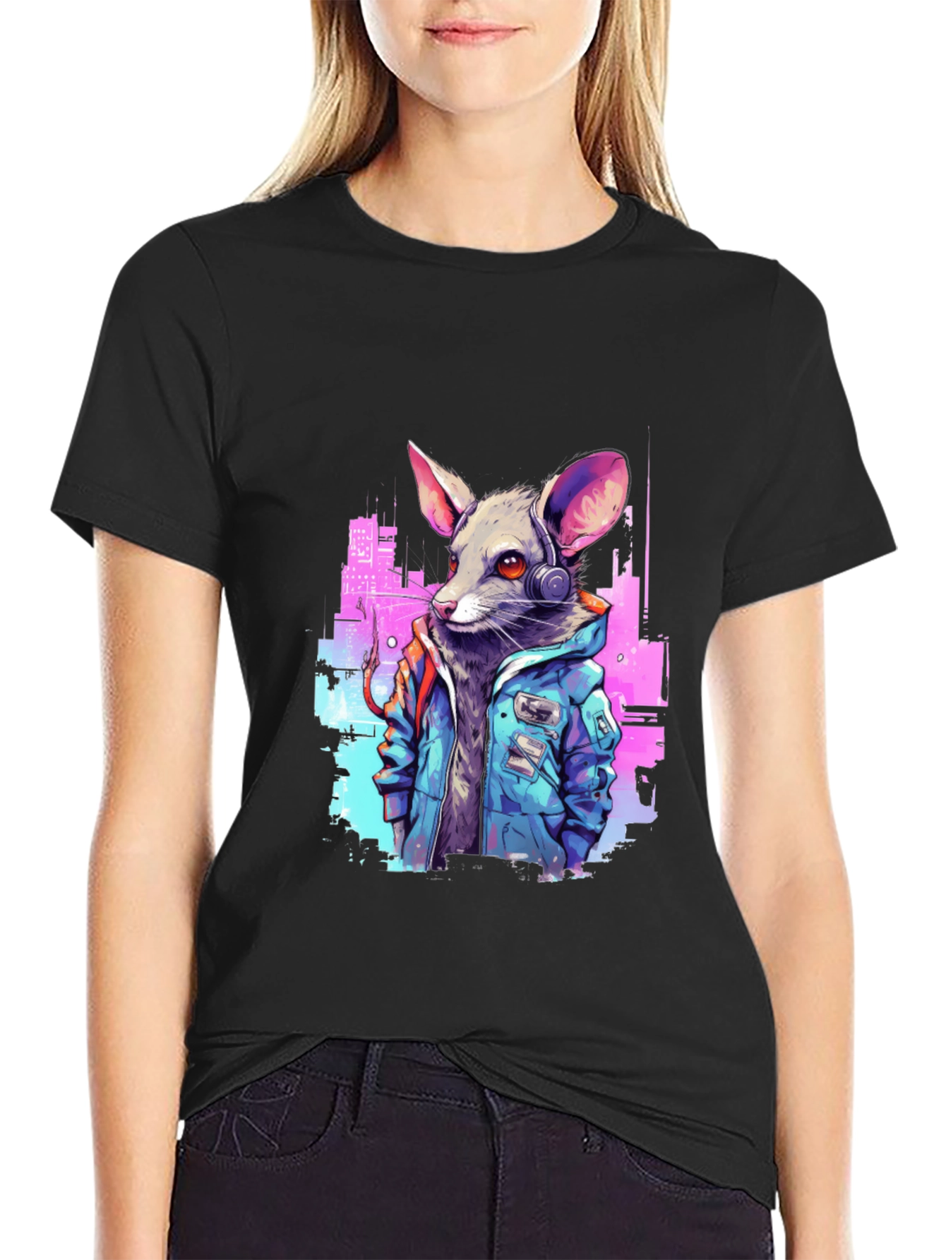 Cyberpunk Rat T-Shirt - Urban Style