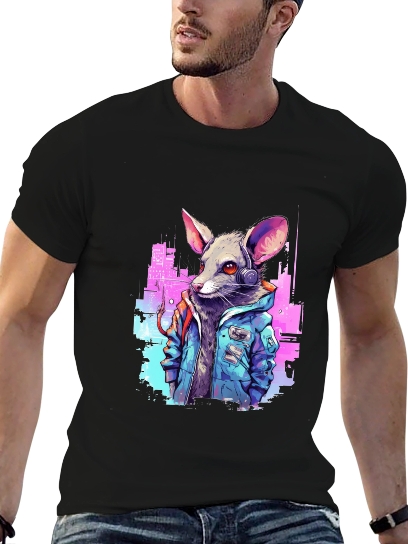 Cyberpunk Rat T-Shirt - Urban Style