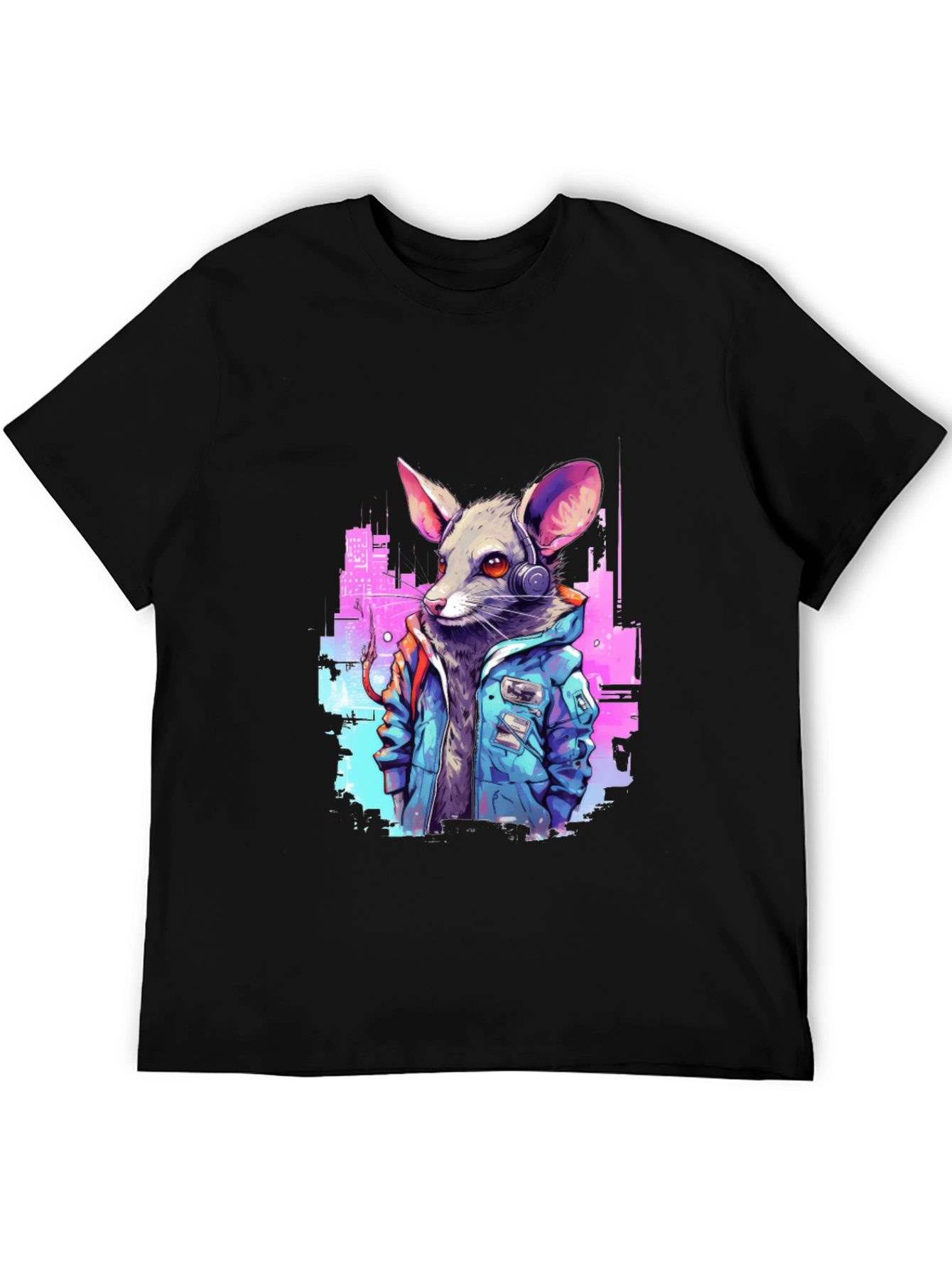 Cyberpunk Rat T-Shirt - Urban Style