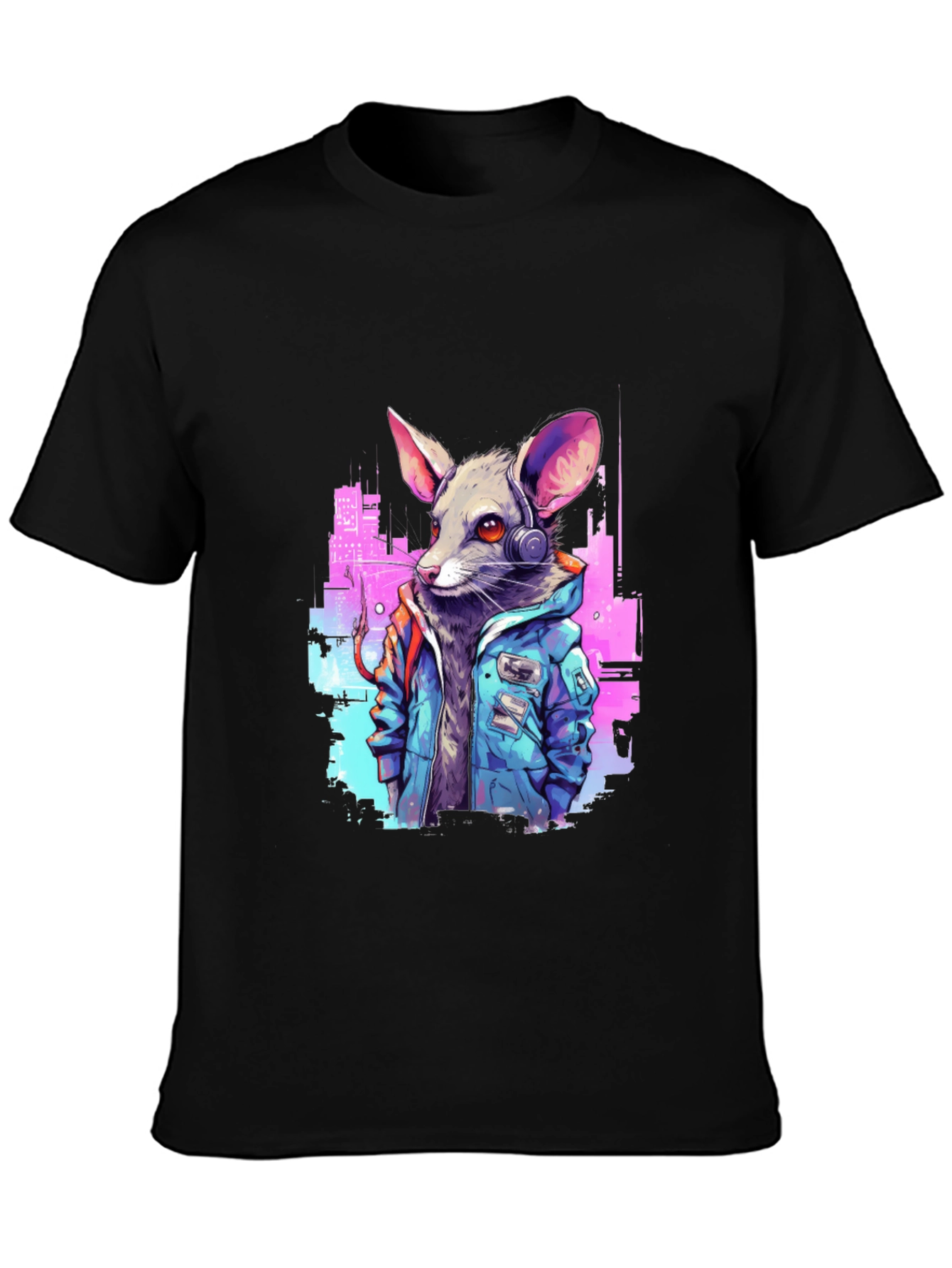Cyberpunk Rat T-Shirt - Urban Style