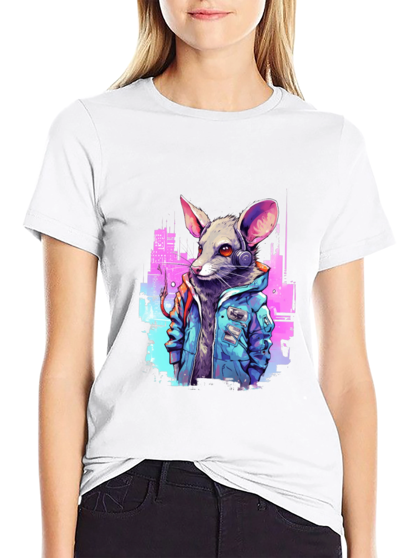 Cyberpunk Rat T-Shirt - Urban Style