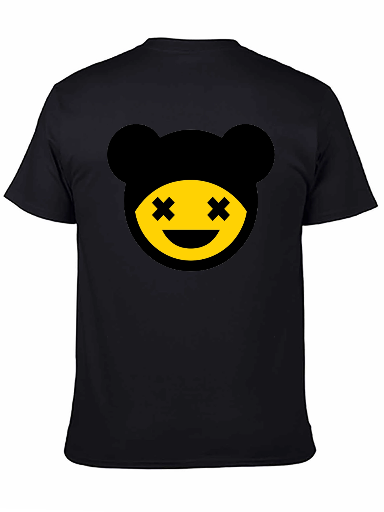 Graphic Bear Tee - Mens Black Crew Neck T-Shirt