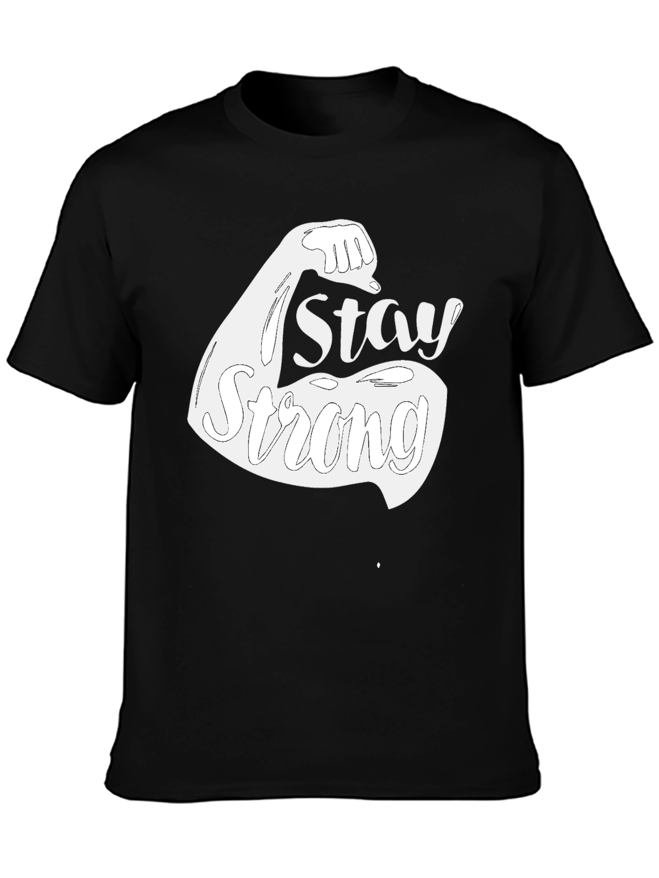 Stay Strong Graphic Tee - Black