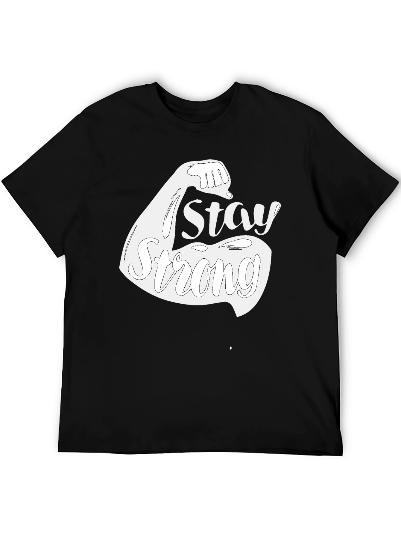 Stay Strong Graphic Tee - Black