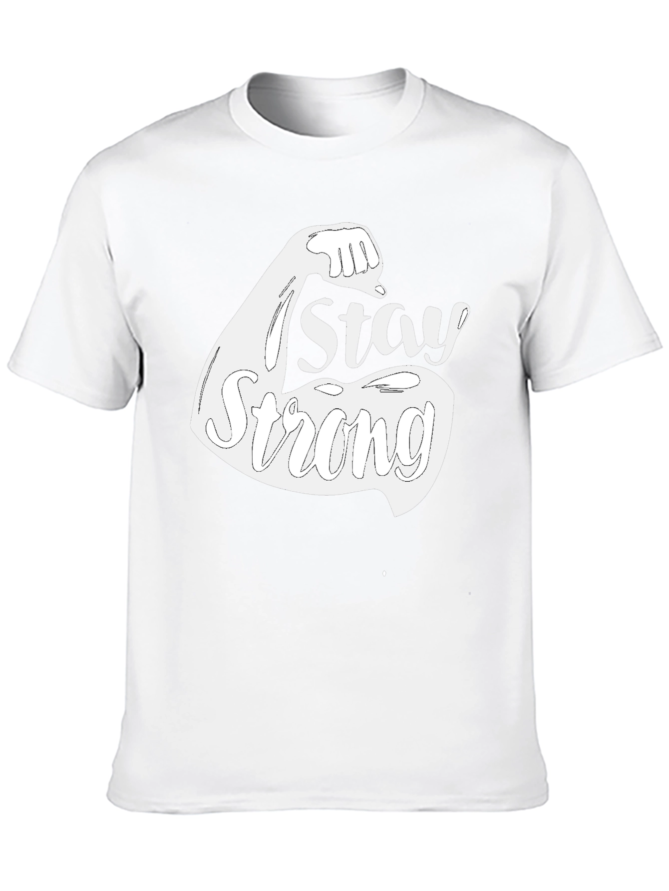 Stay Strong Graphic Tee - Black