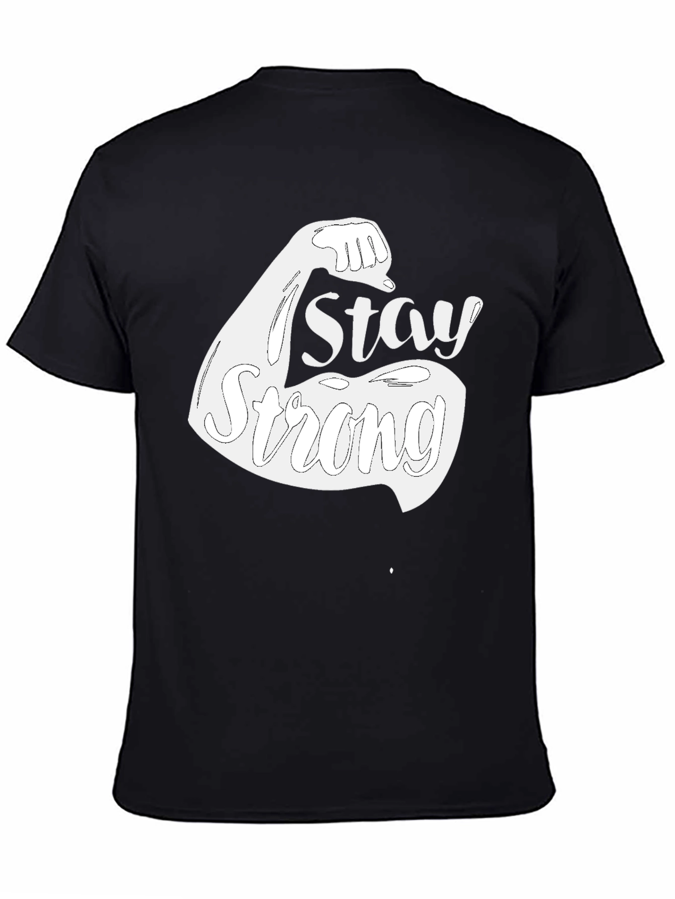 Stay Strong Graphic Tee - Black