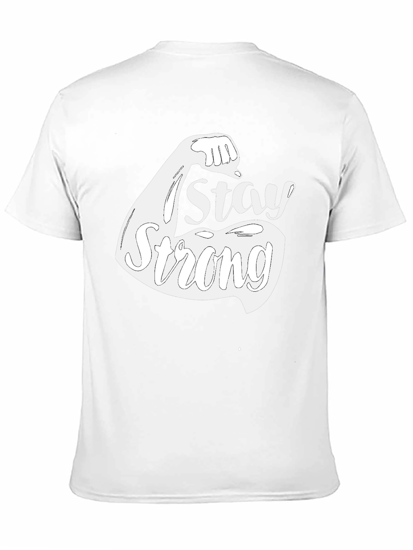 Stay Strong Graphic Tee - Black