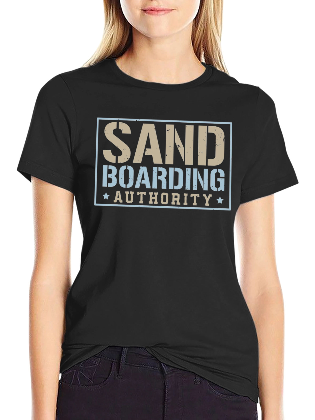 Sand Boarding Authority Black T-Shirt