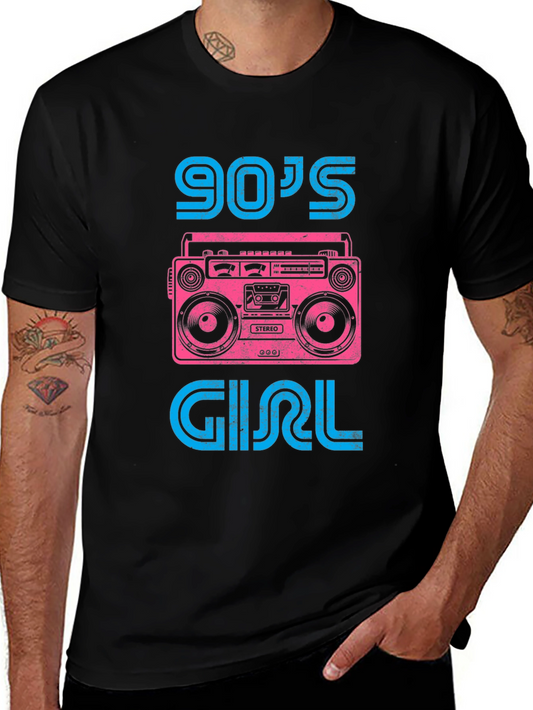 90s Girl Retro Boombox T-Shirt
