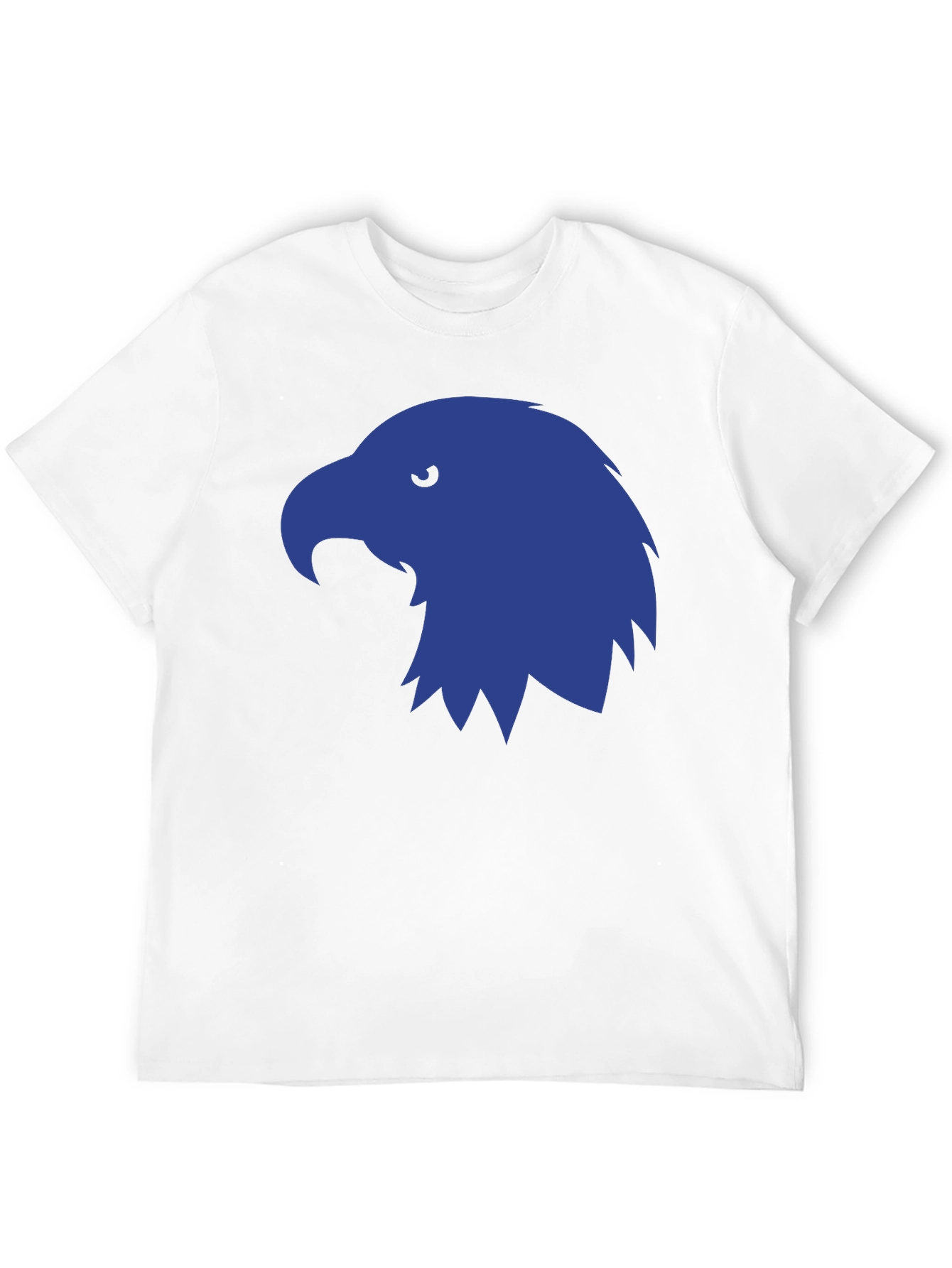Mens Black T-Shirt with Blue Eagle Graphic