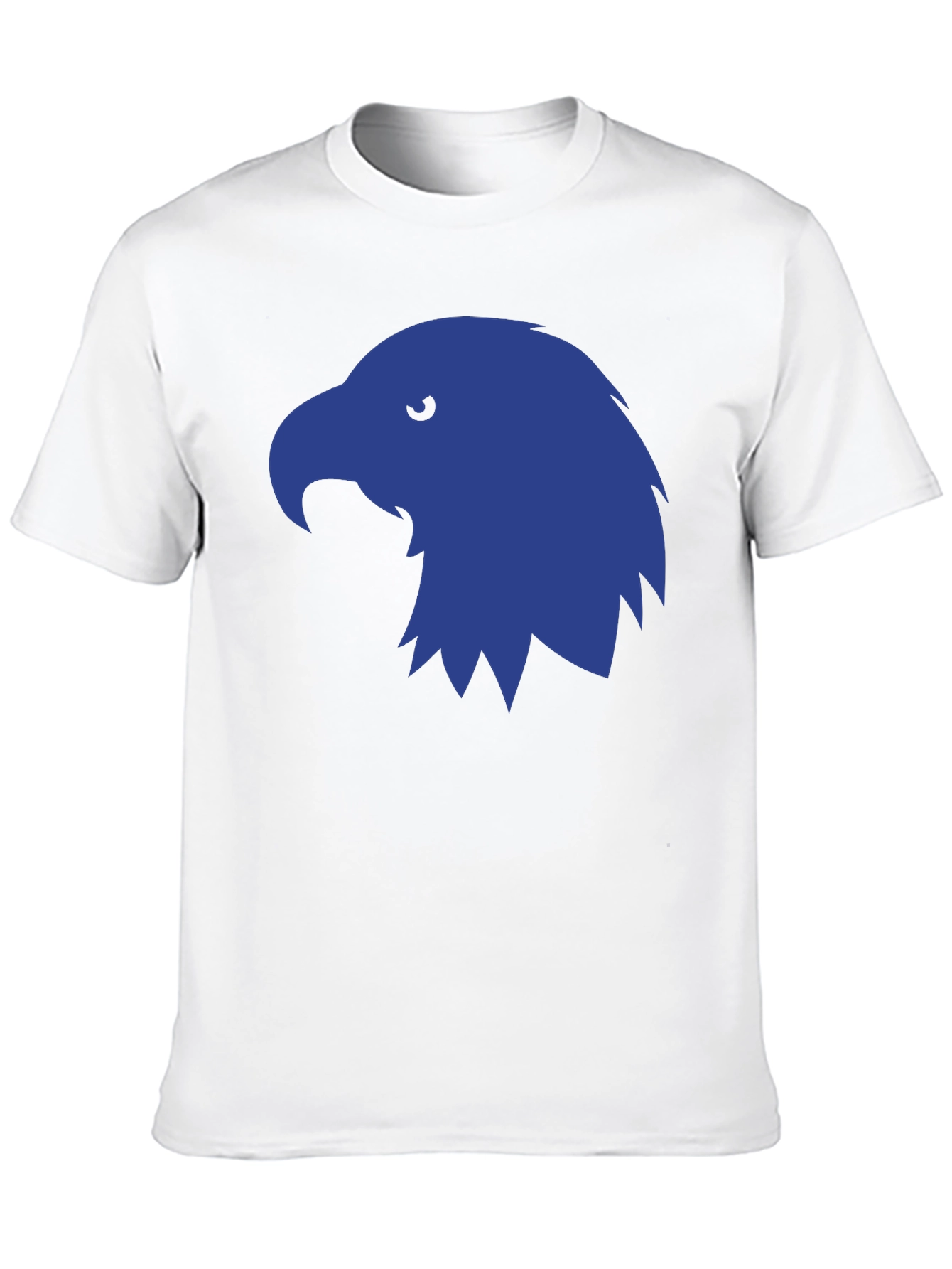 Mens Black T-Shirt with Blue Eagle Graphic