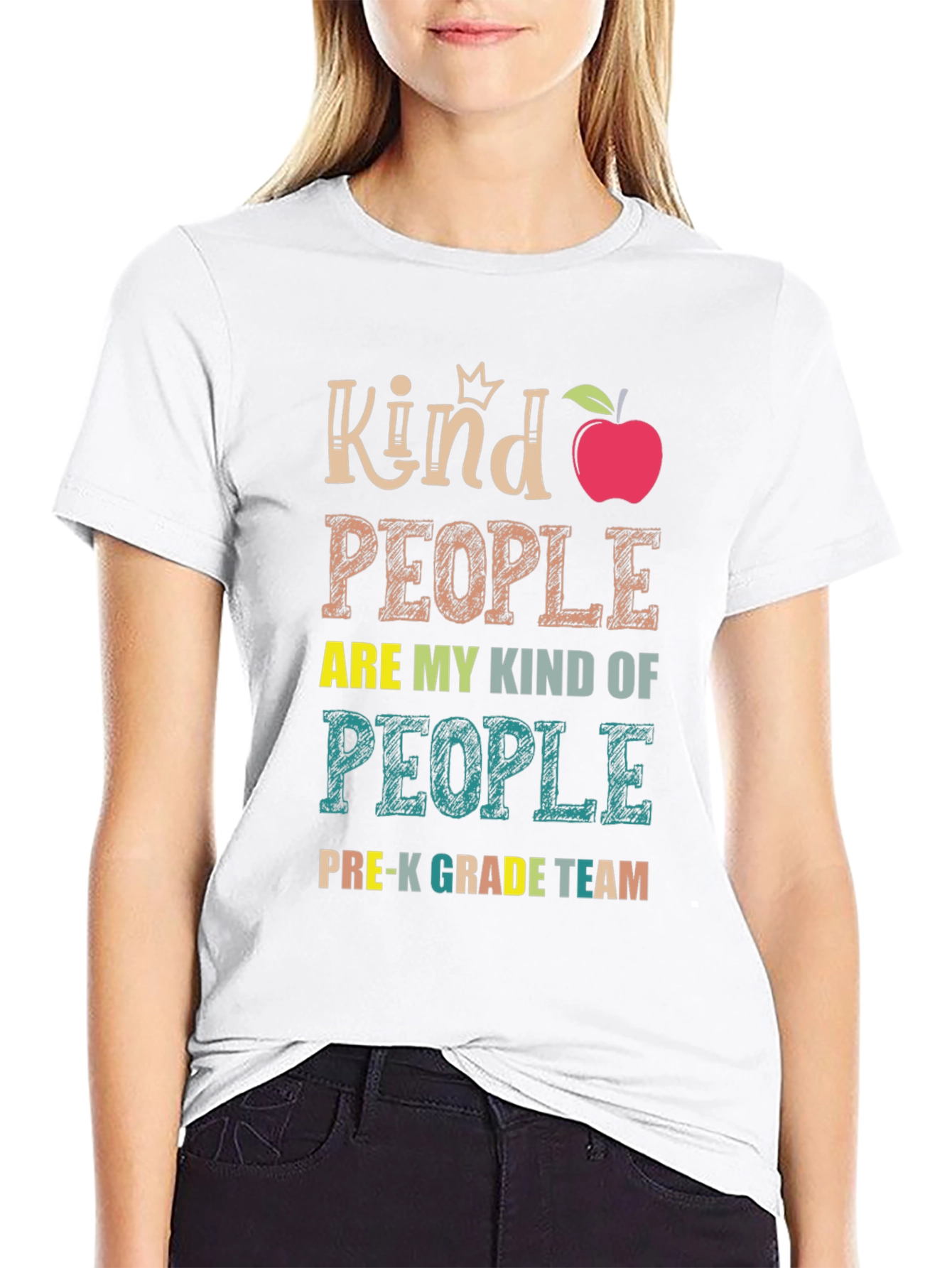 Kind People Pre-K Grade Team Teacher T-Shirt