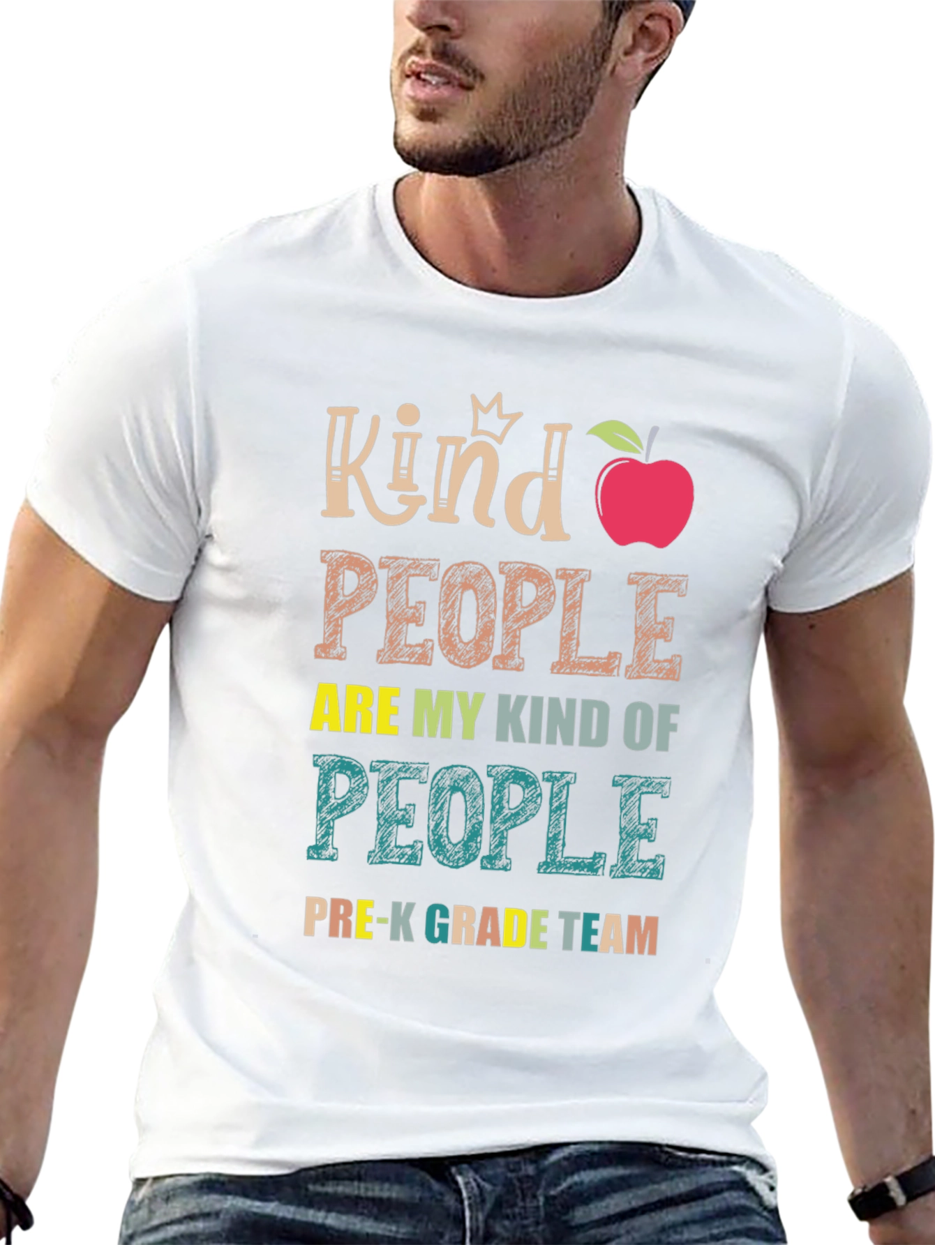 Kind People Pre-K Grade Team Teacher T-Shirt