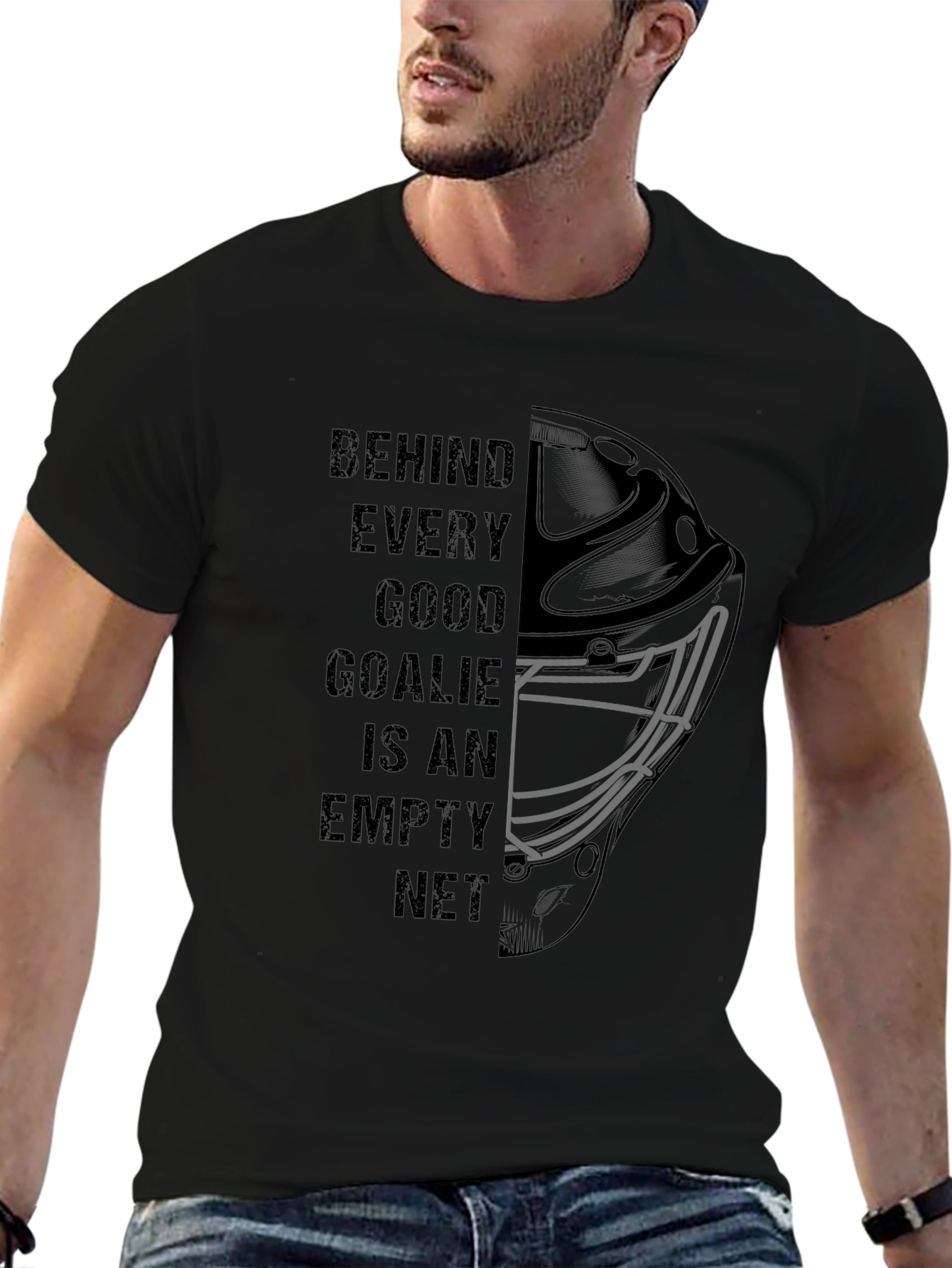 Hockey Goalie T-Shirt - Behind Every Good Goalie...