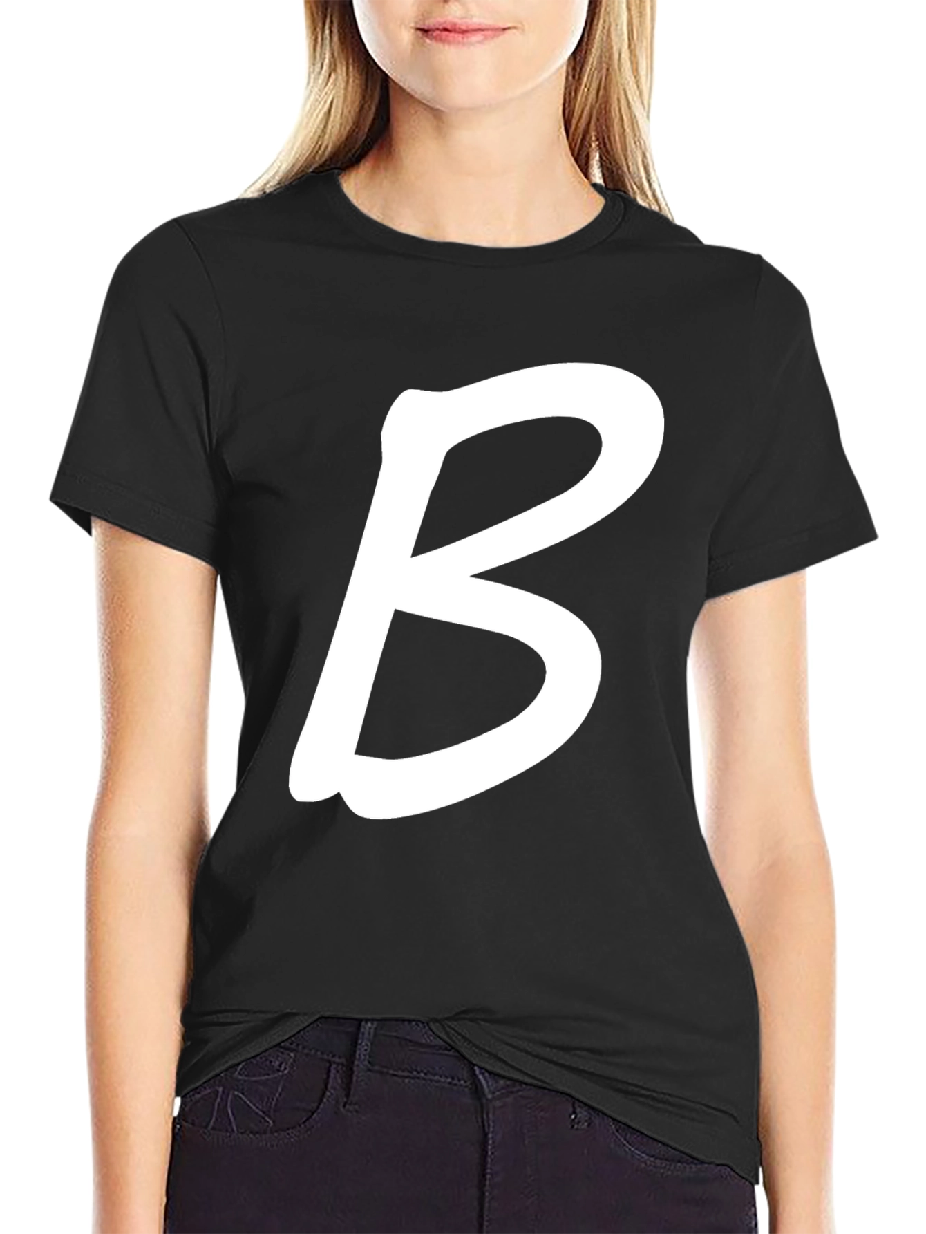 Initial B T-Shirt - Stylish Monogram Tee
