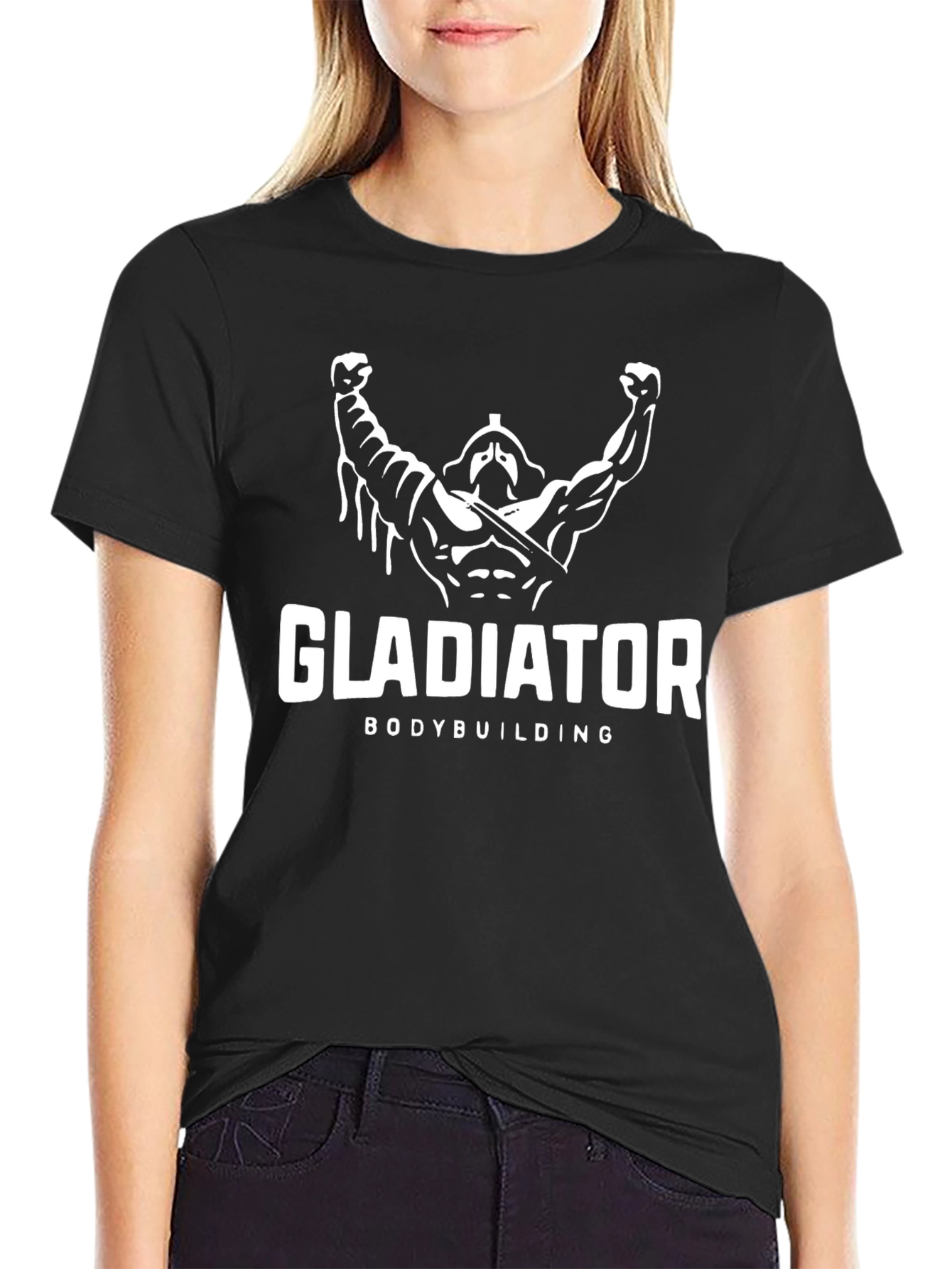Gladiator Bodybuilding T-Shirt - Black Graphic Tee