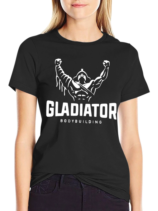 Gladiator Bodybuilding T-Shirt - Black Graphic Tee