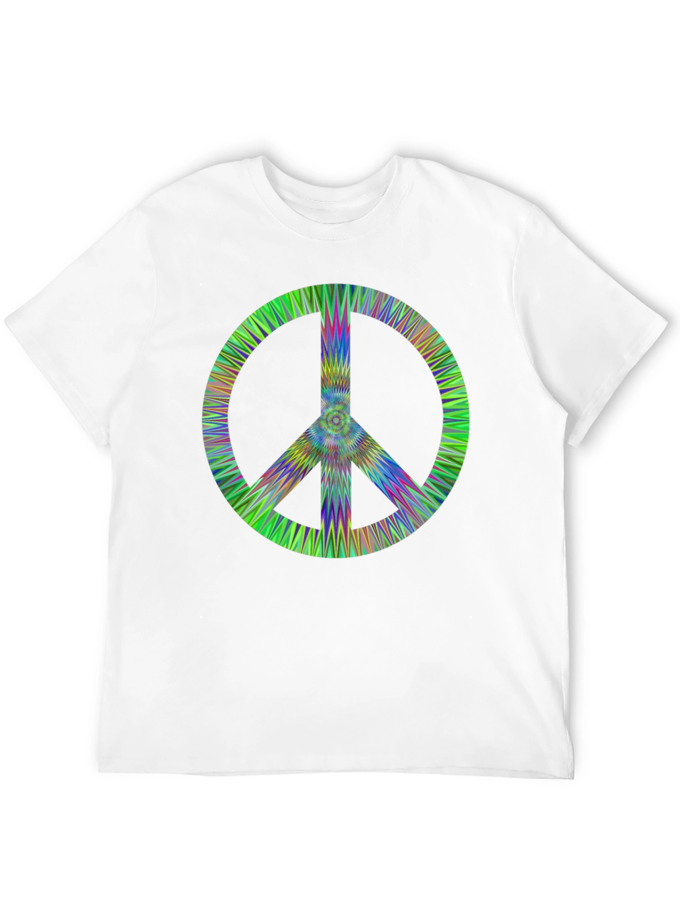 Retro Peace Sign Black T-Shirt